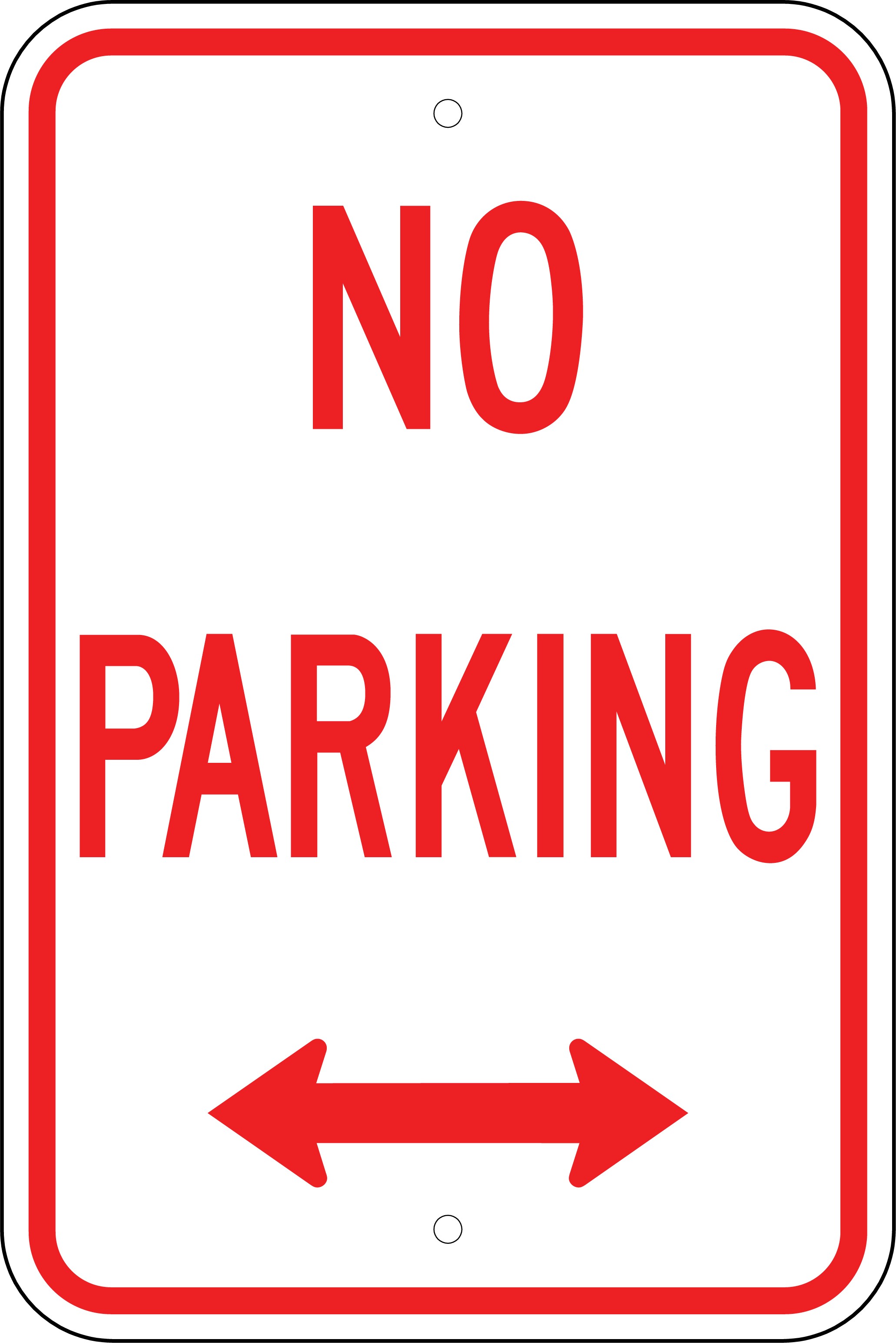 No Parking Sign Printable - Mapiraj