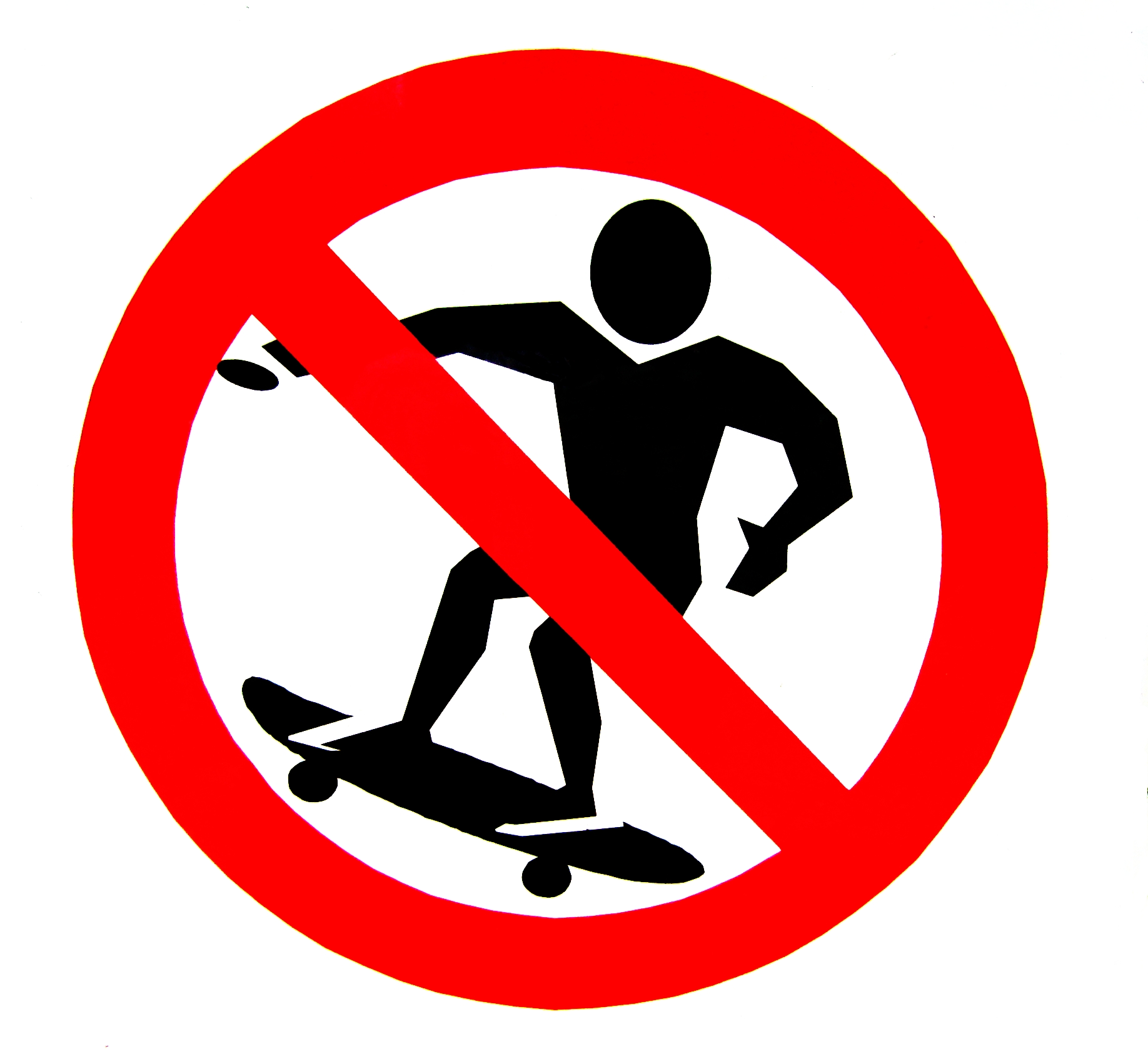 No Skateboards Allowed, Alert, Break, Warning, Skateboard, HQ Photo
