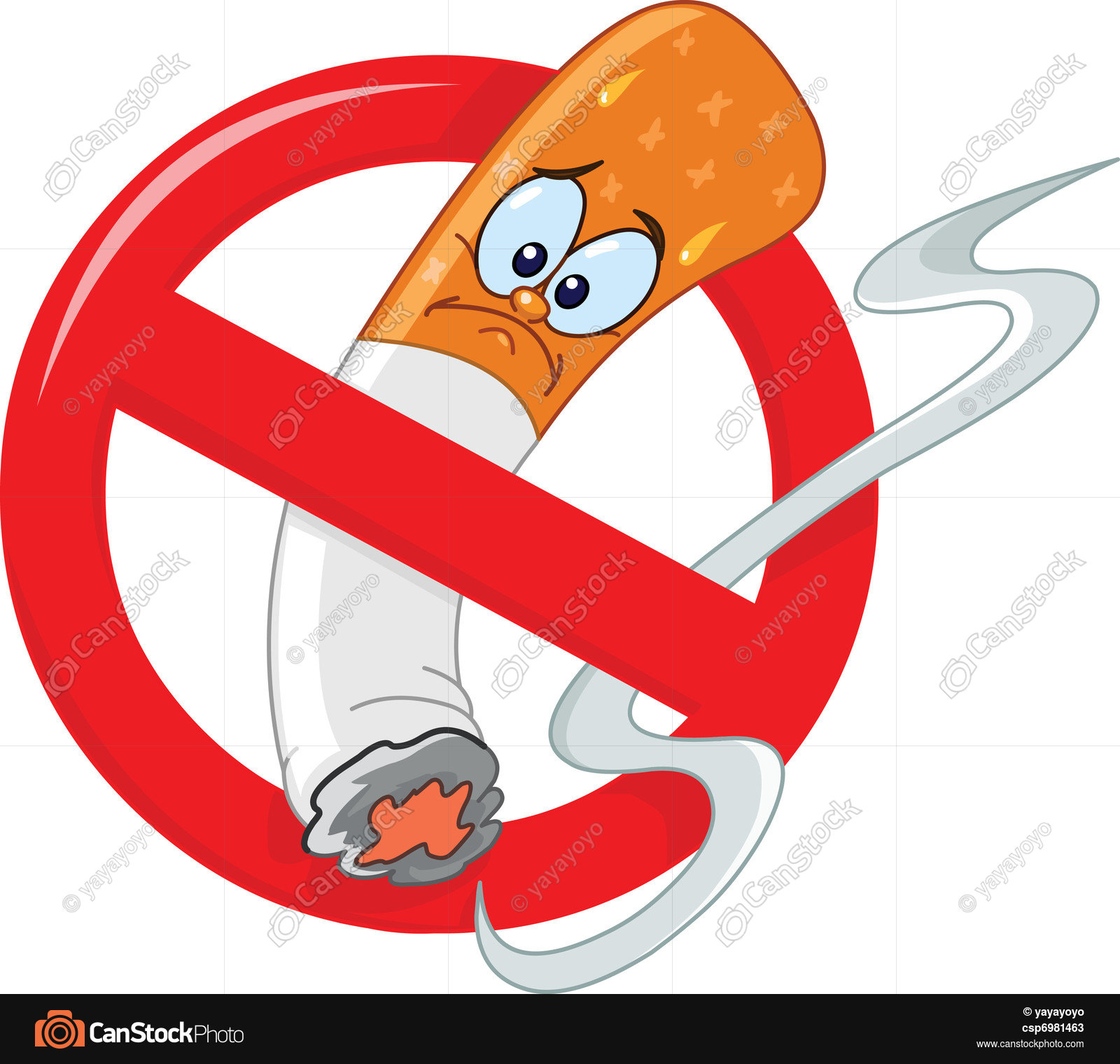 No smoking cartoon. No smoking sign cartoon vectors - Search Clip ...