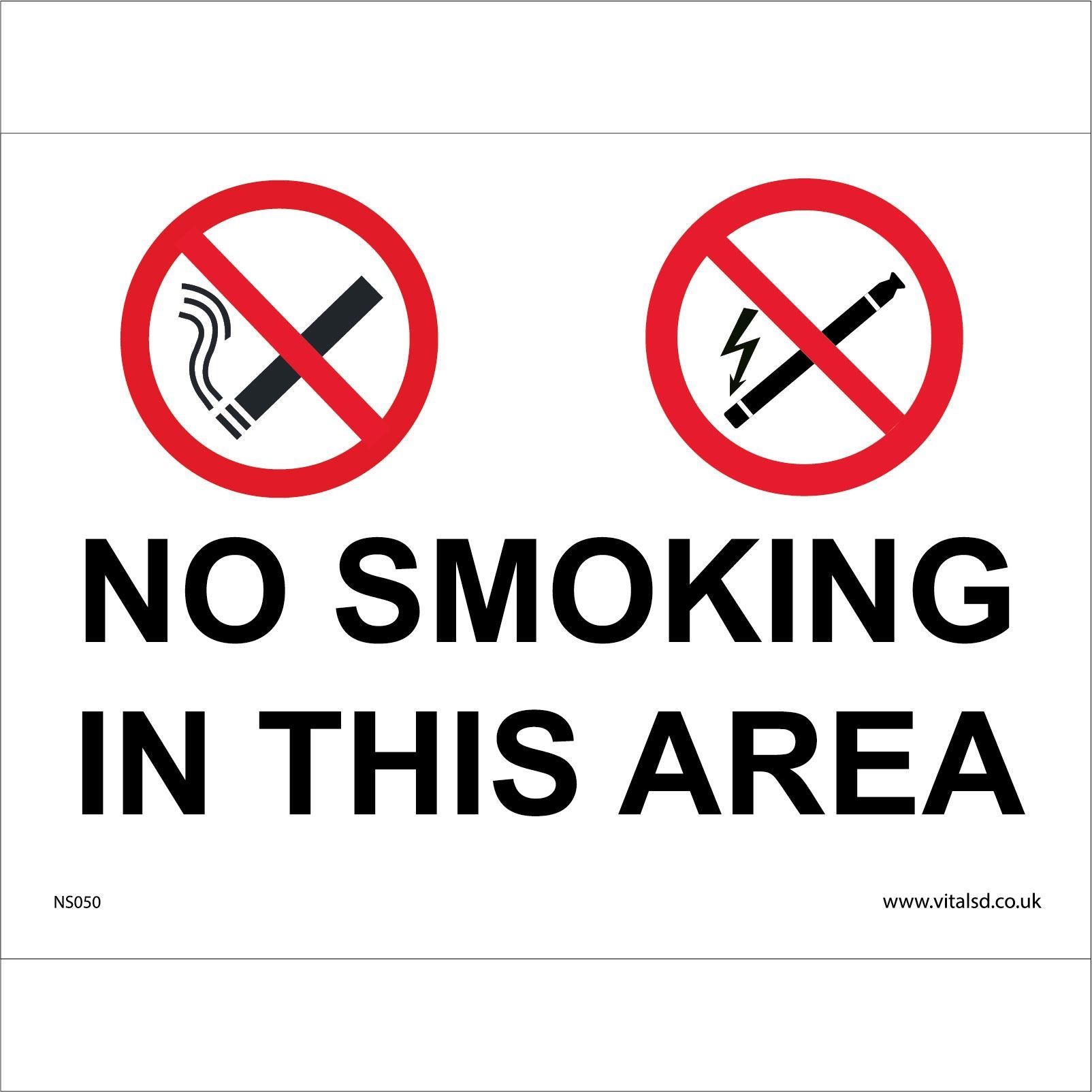 Large No Smoking Signs