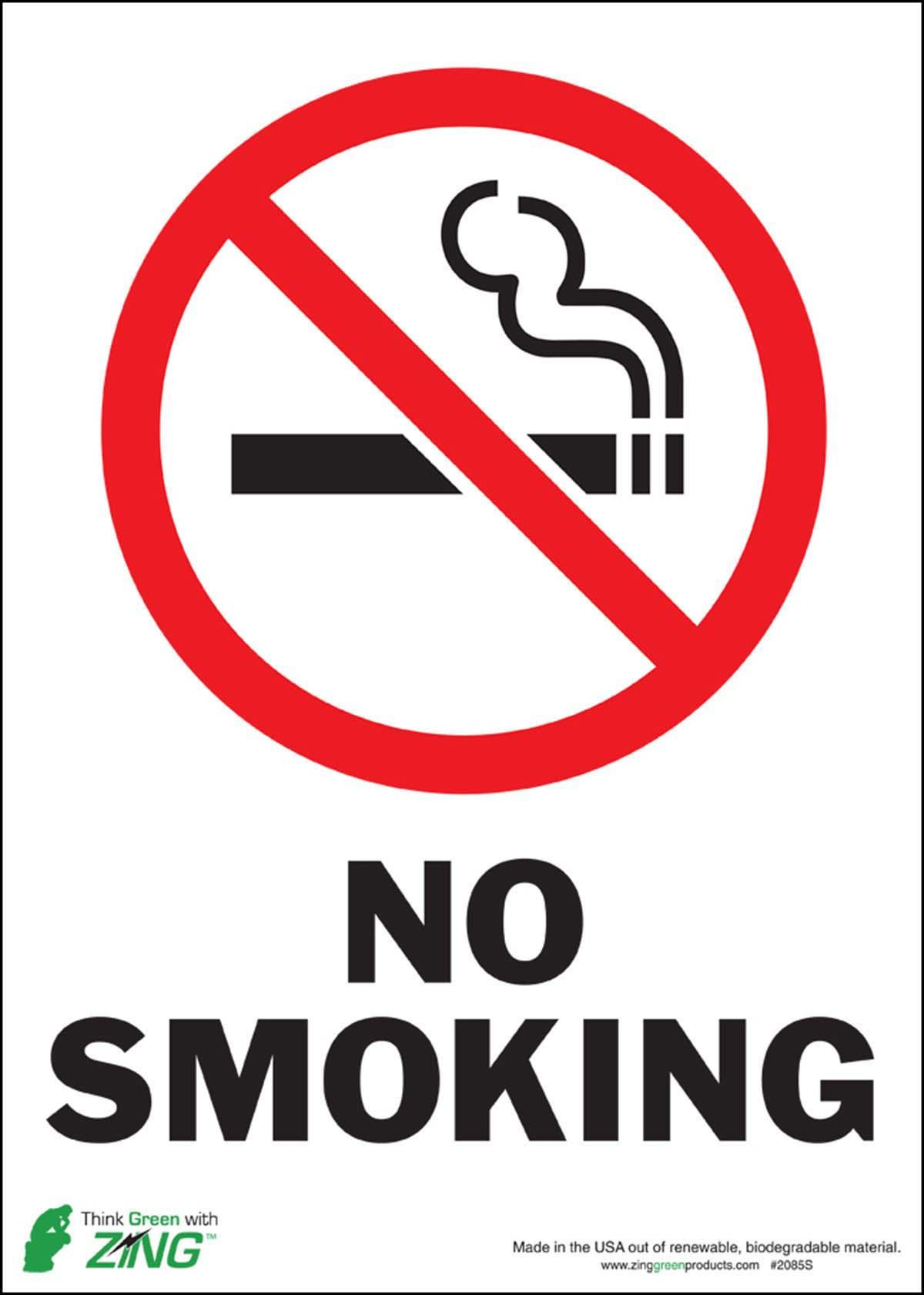ZIG2085 : No Smoking Signs