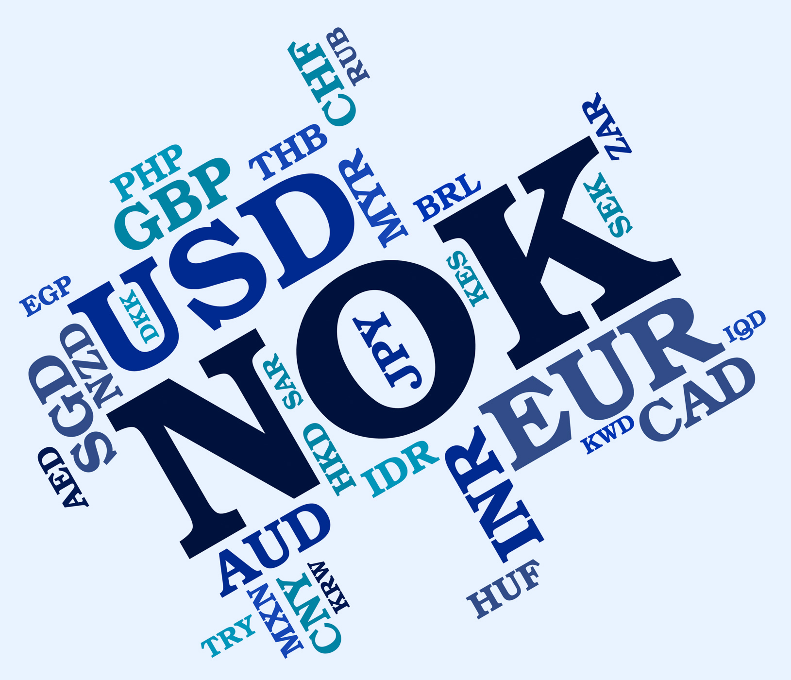 Nok currency indicates norway krone and currencies photo