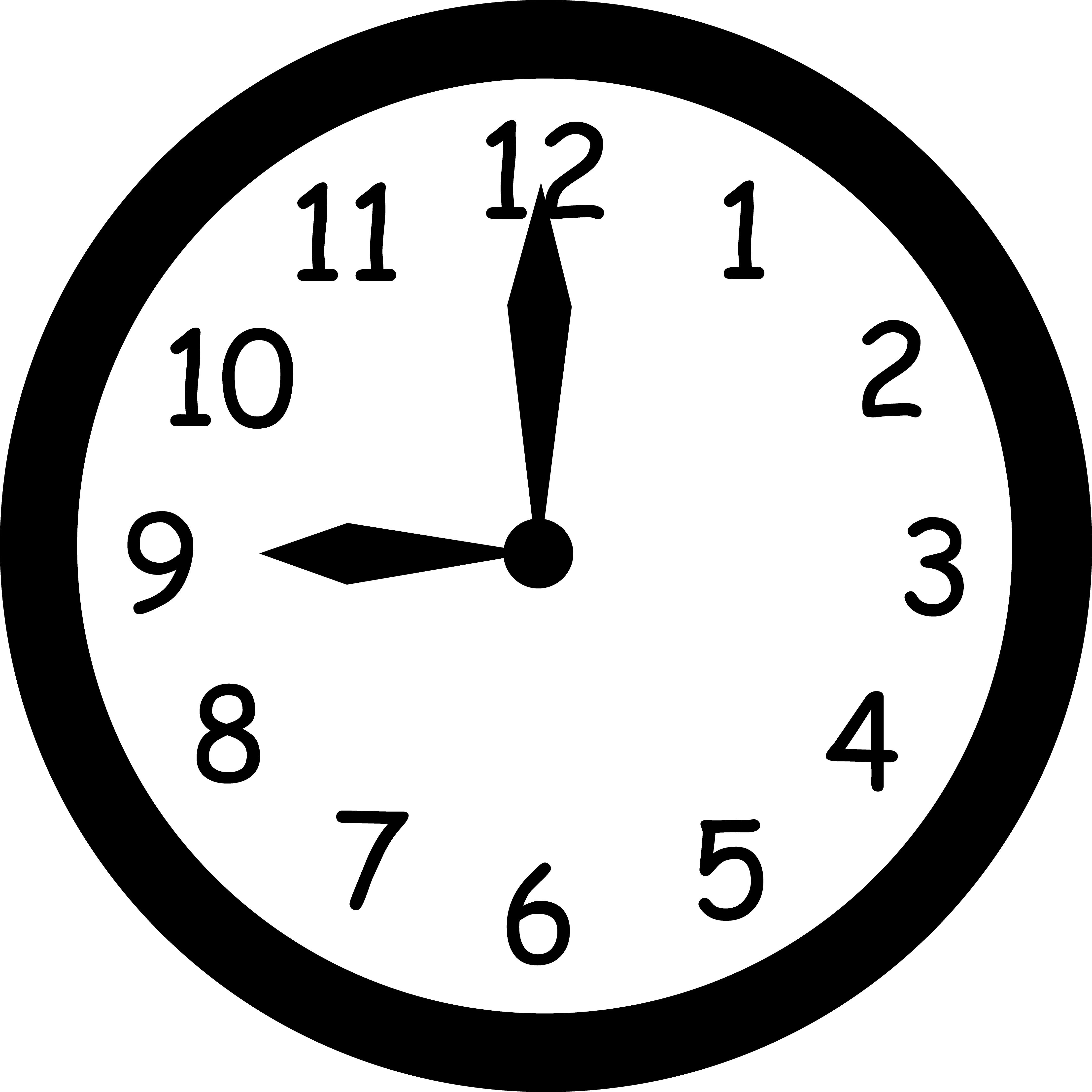 Noon Clock Clipart - ClipartXtras