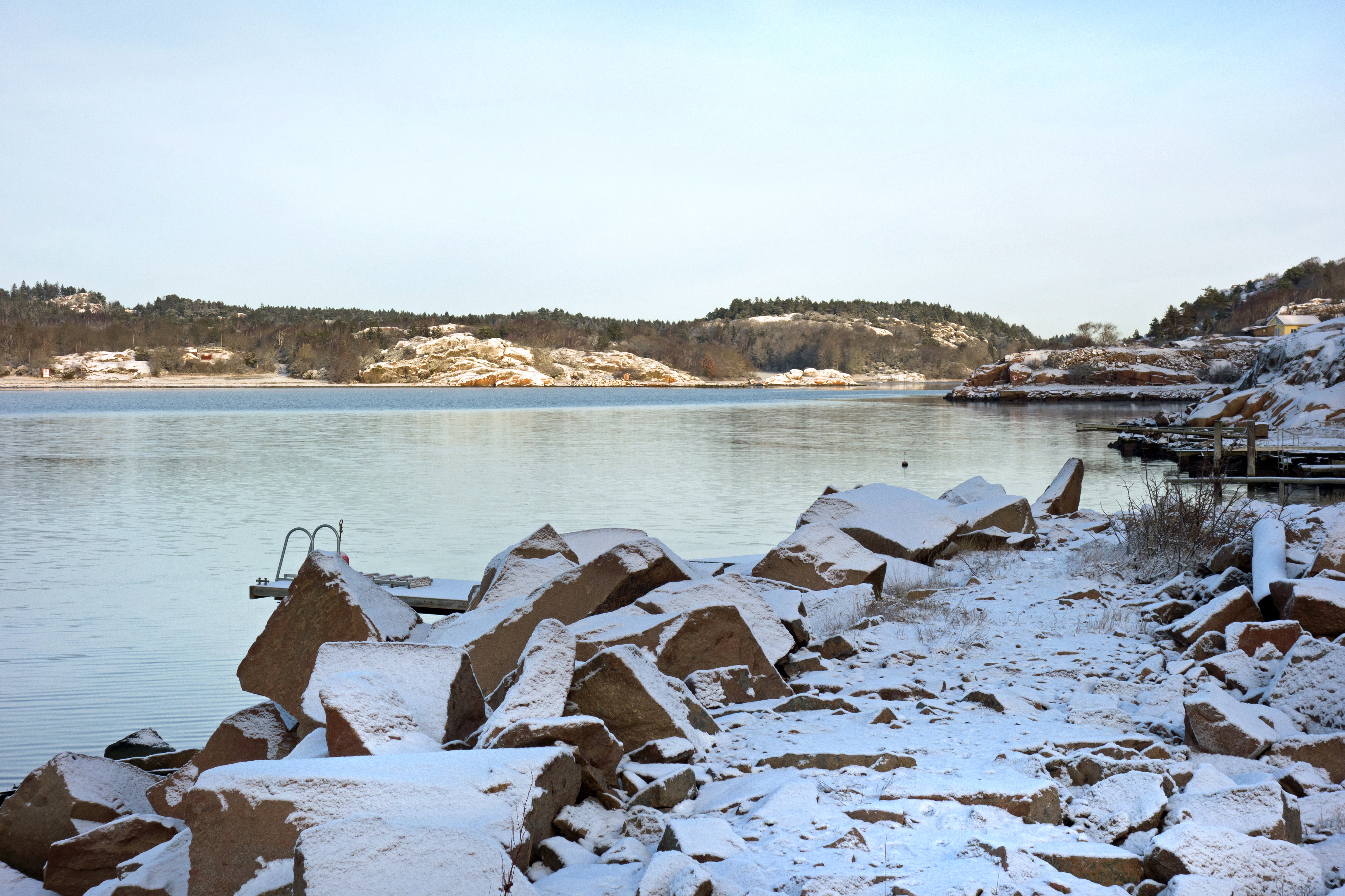 North part of Brofjorden in winter, Animal, Bay, Blue, Brofjorden, HQ Photo