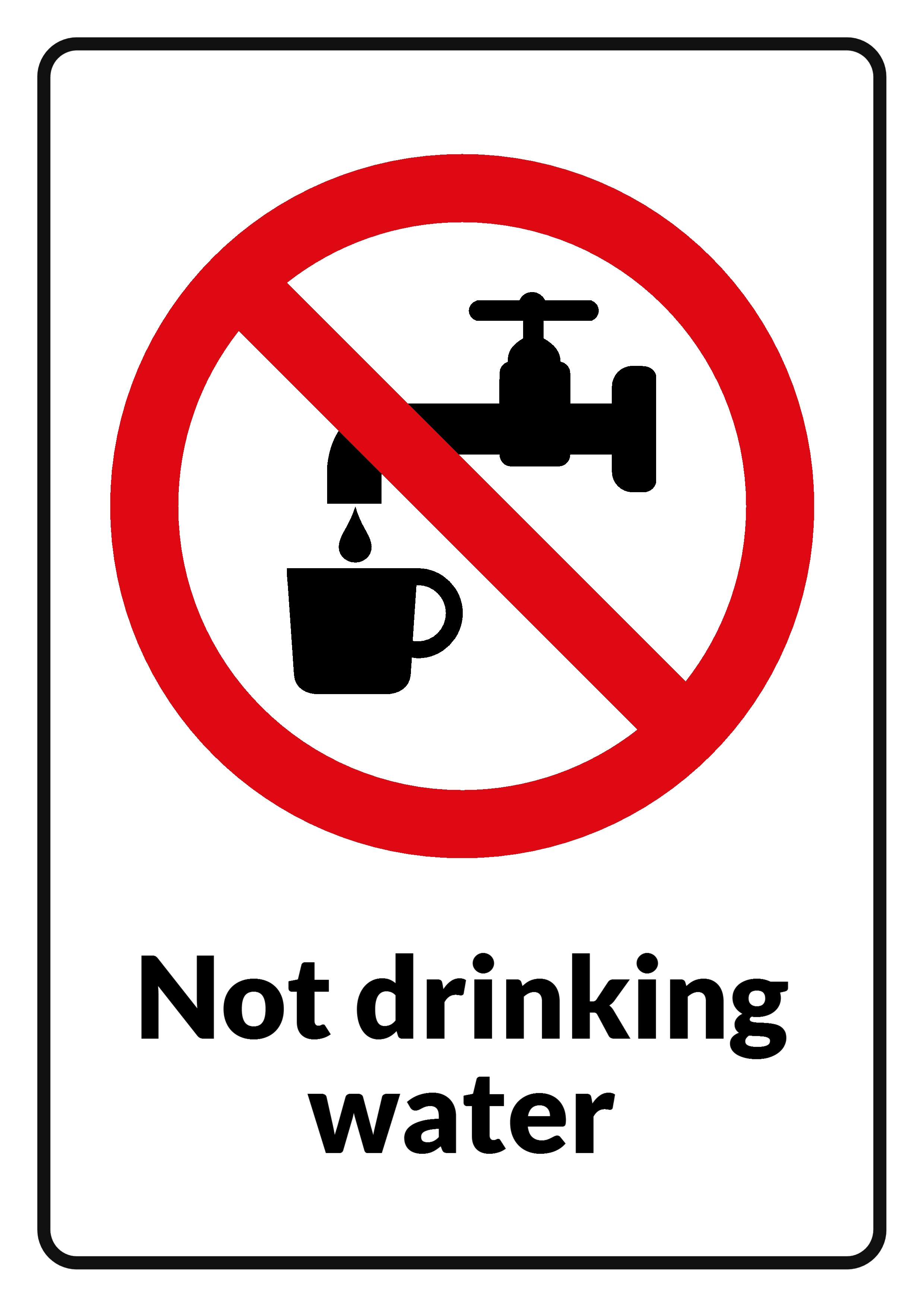 Not drinking water photo