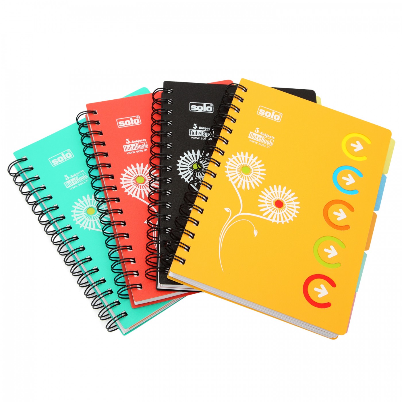 SOLO Premium 5 Subject Notebook - A5, 70 GSM, 300 pages, Single ...