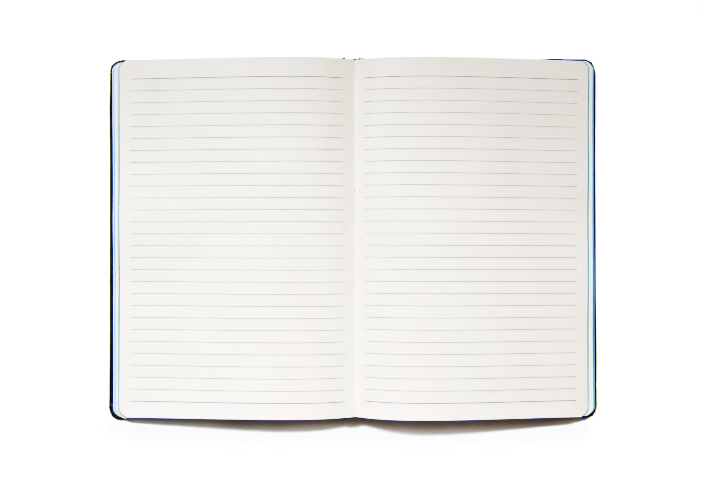 Notebook isolated on white photo