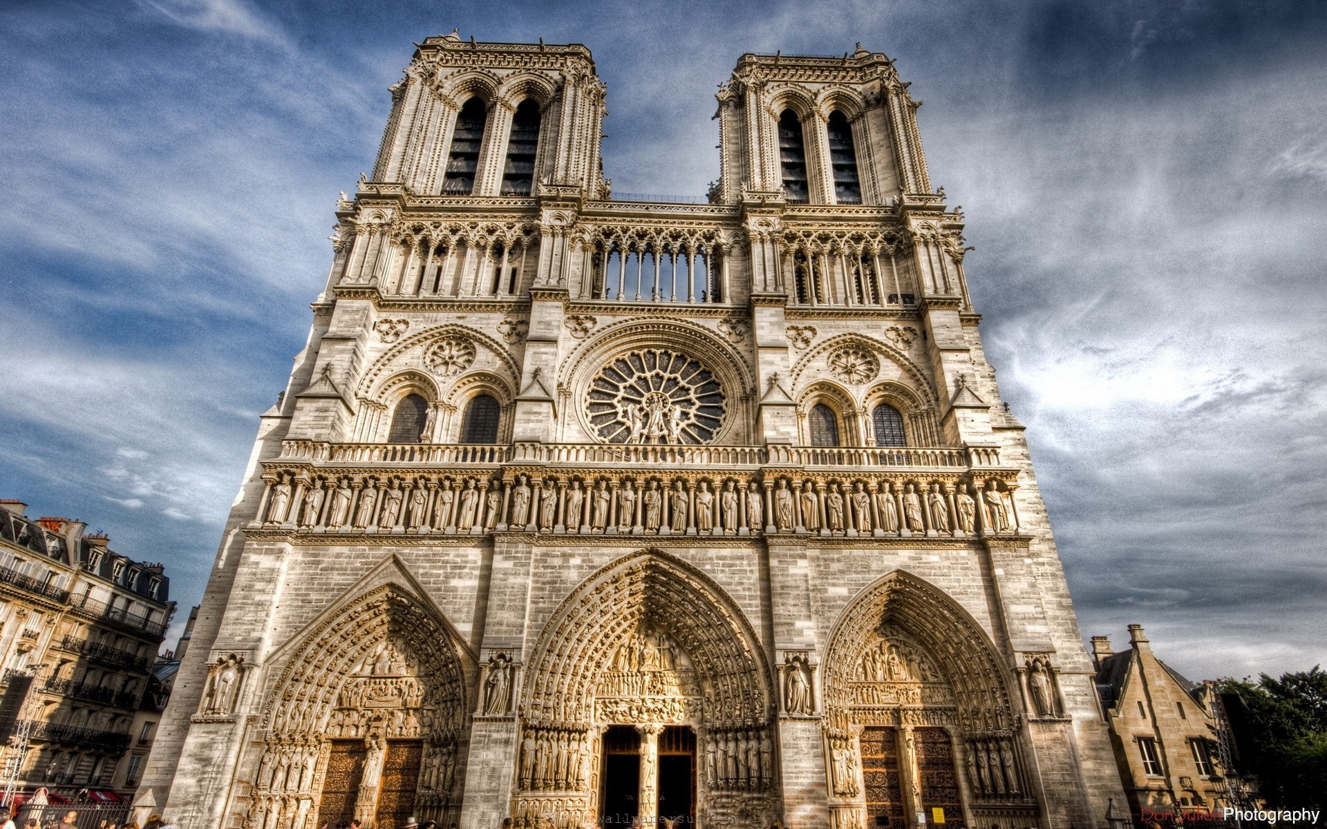 Notre Dame Cathed HD Wallpaper, Background Images