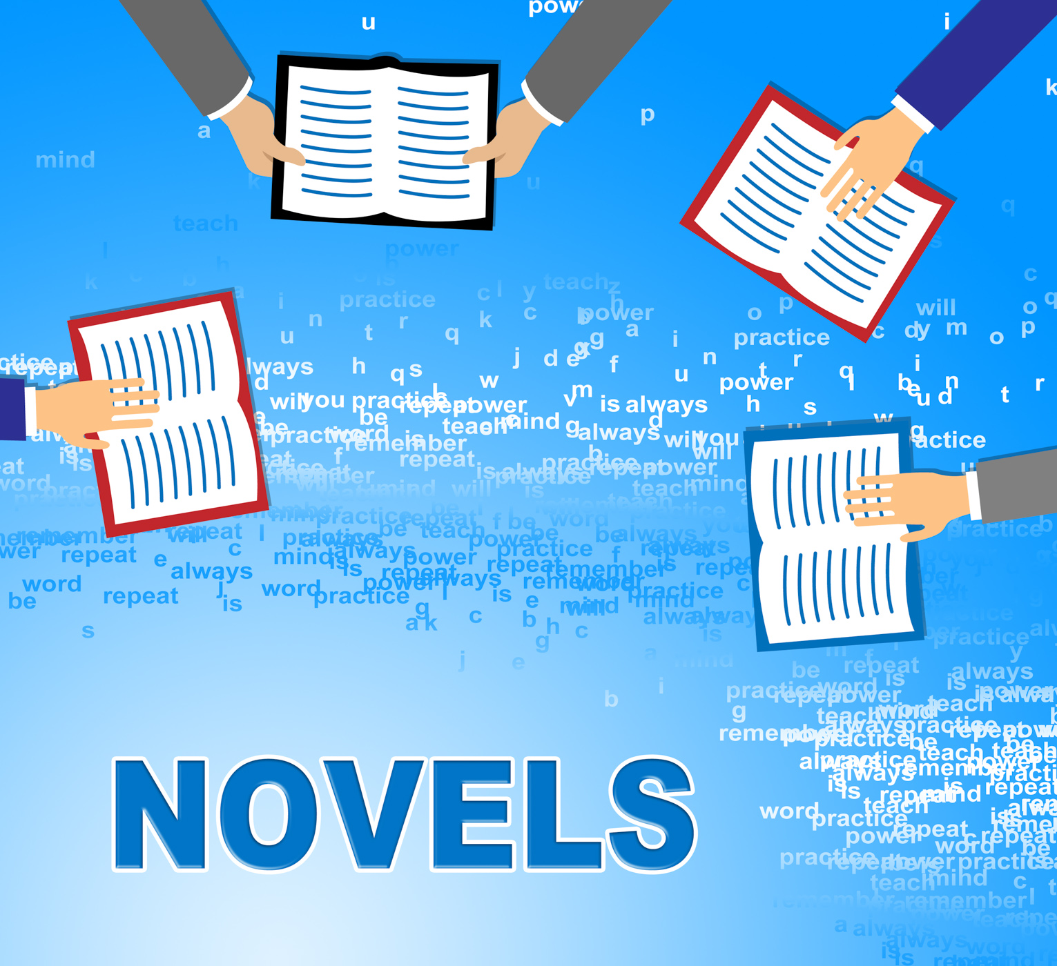 Novels books indicates story telling and fiction photo