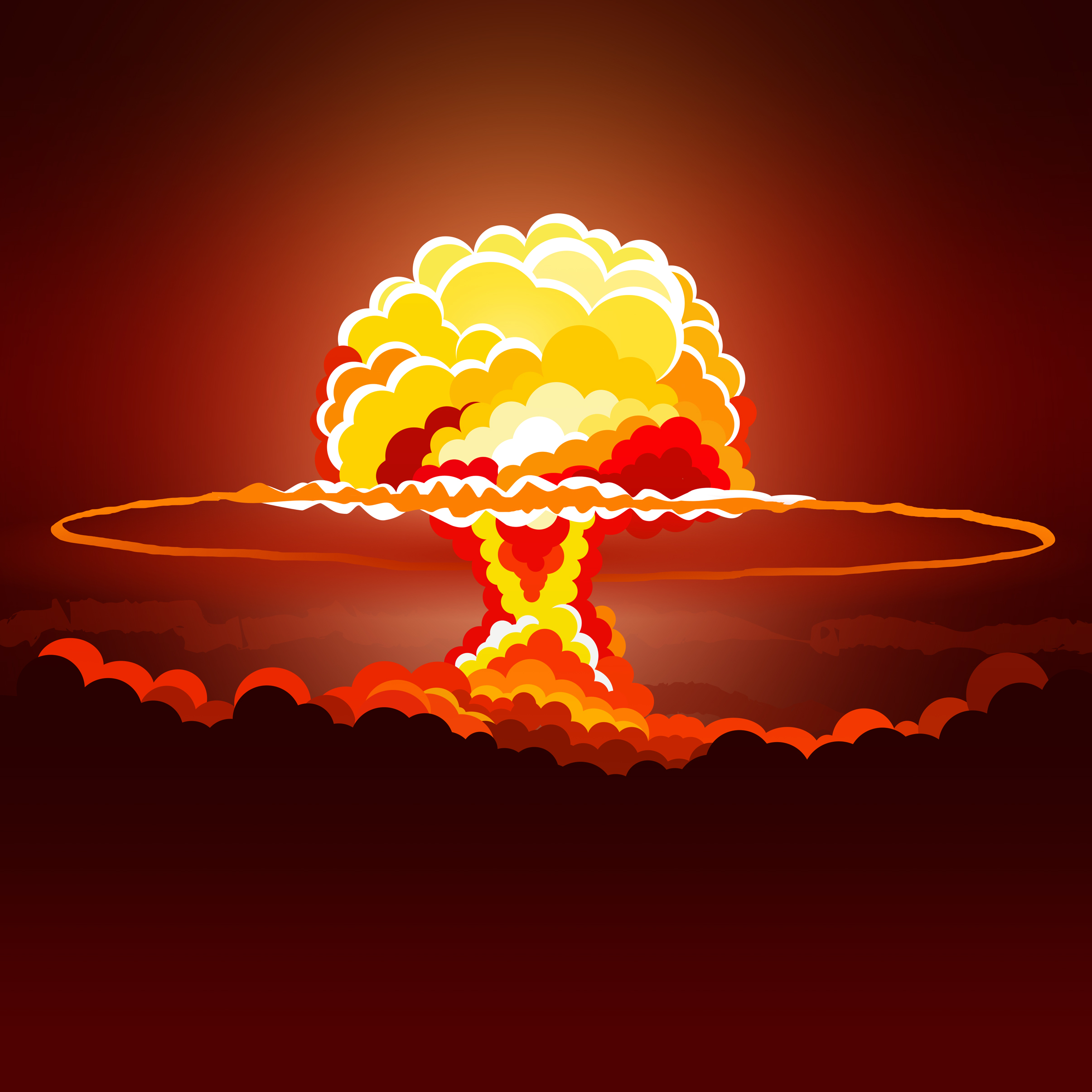 Nuclear explosion - illustration photo