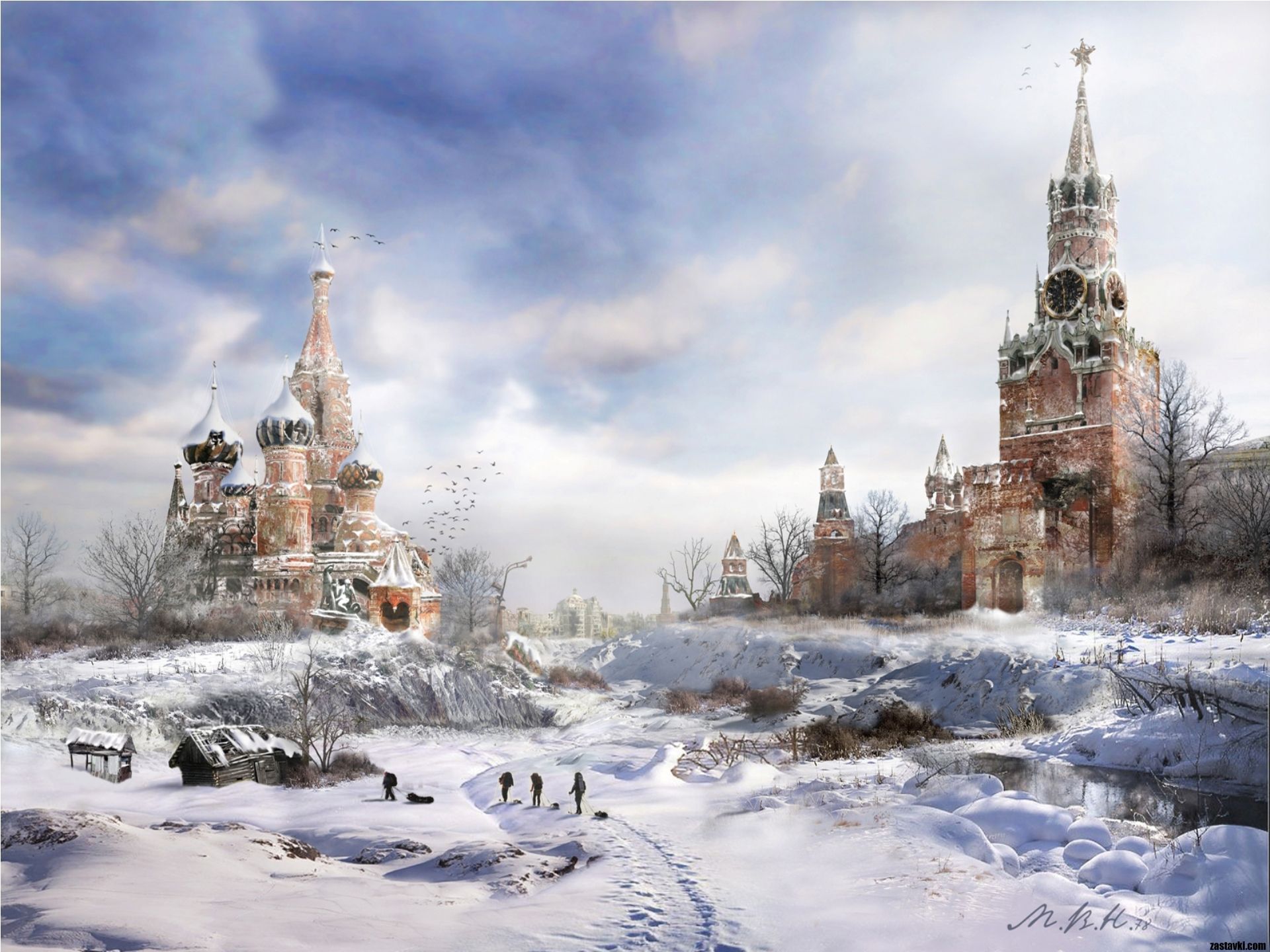 Fantasy Nuclear Winter Moscow | Frozen Wasteland | Pinterest ...