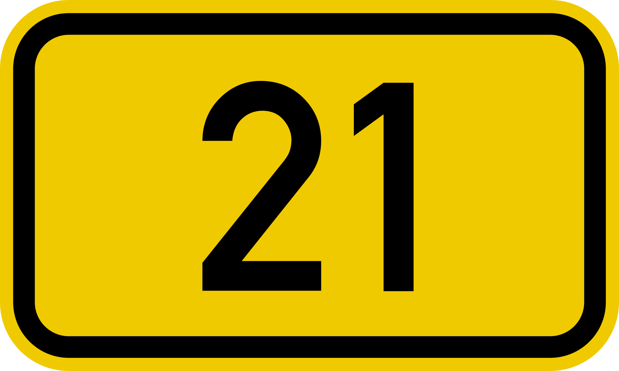 File:Bundesstraße 21 number.svg - Wikimedia Commons