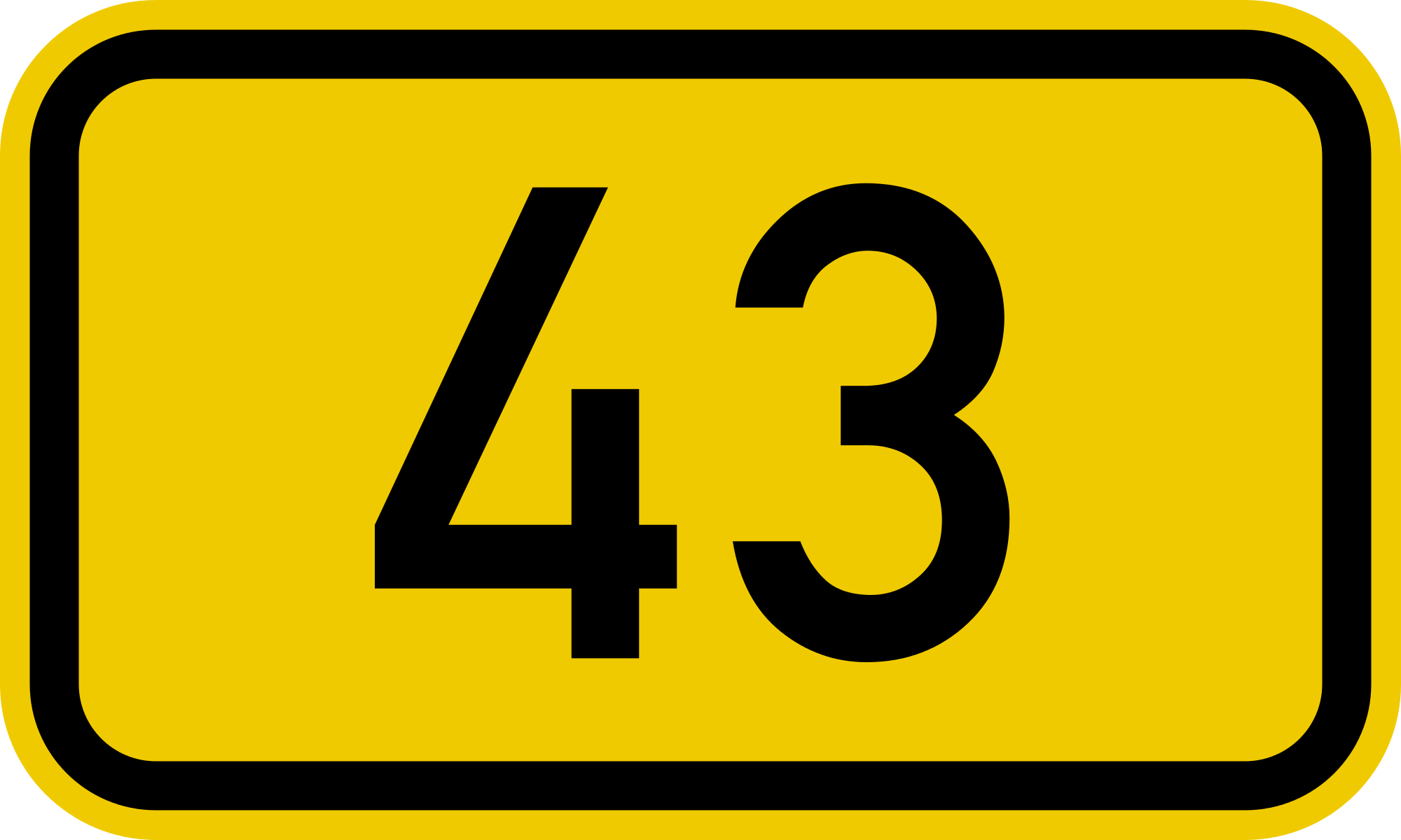 File:Bundesstraße 43 number.svg - Wikimedia Commons
