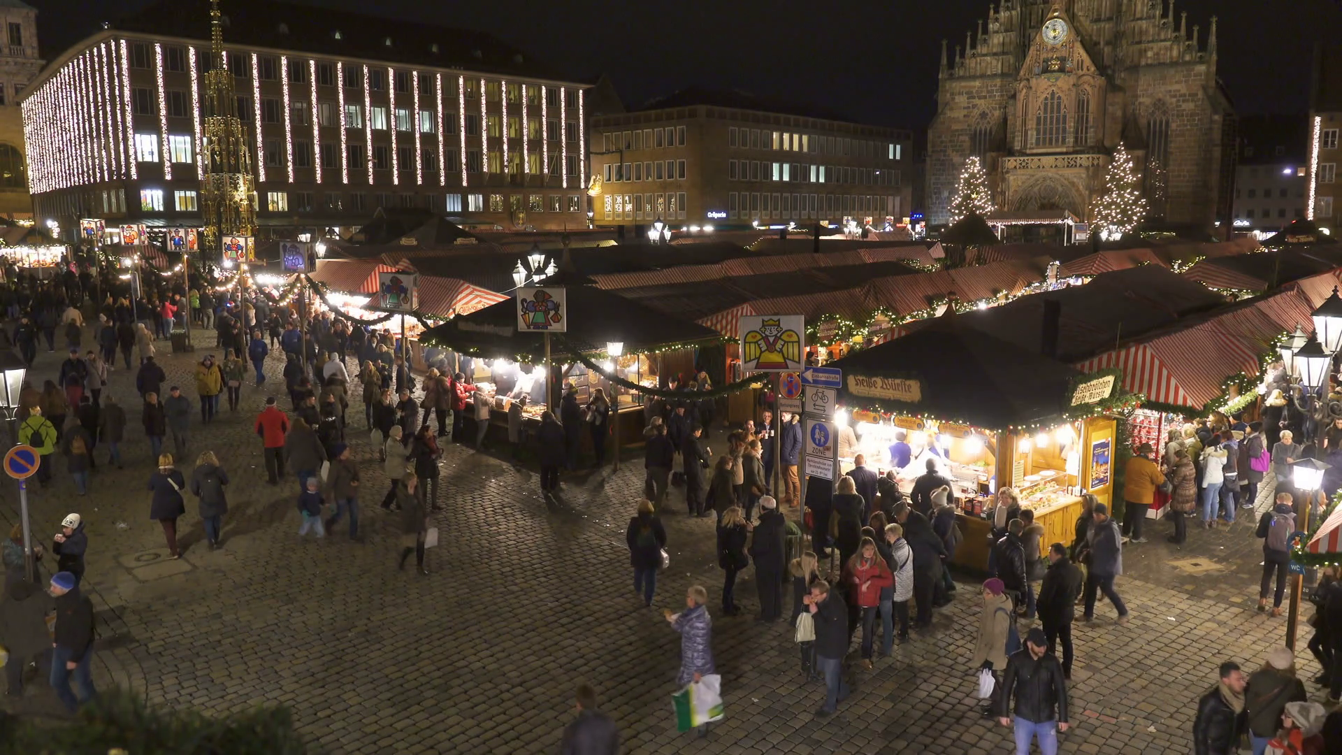 Nuremberg, Germany, 25 December 2017. Nuremberg Christmas market ...