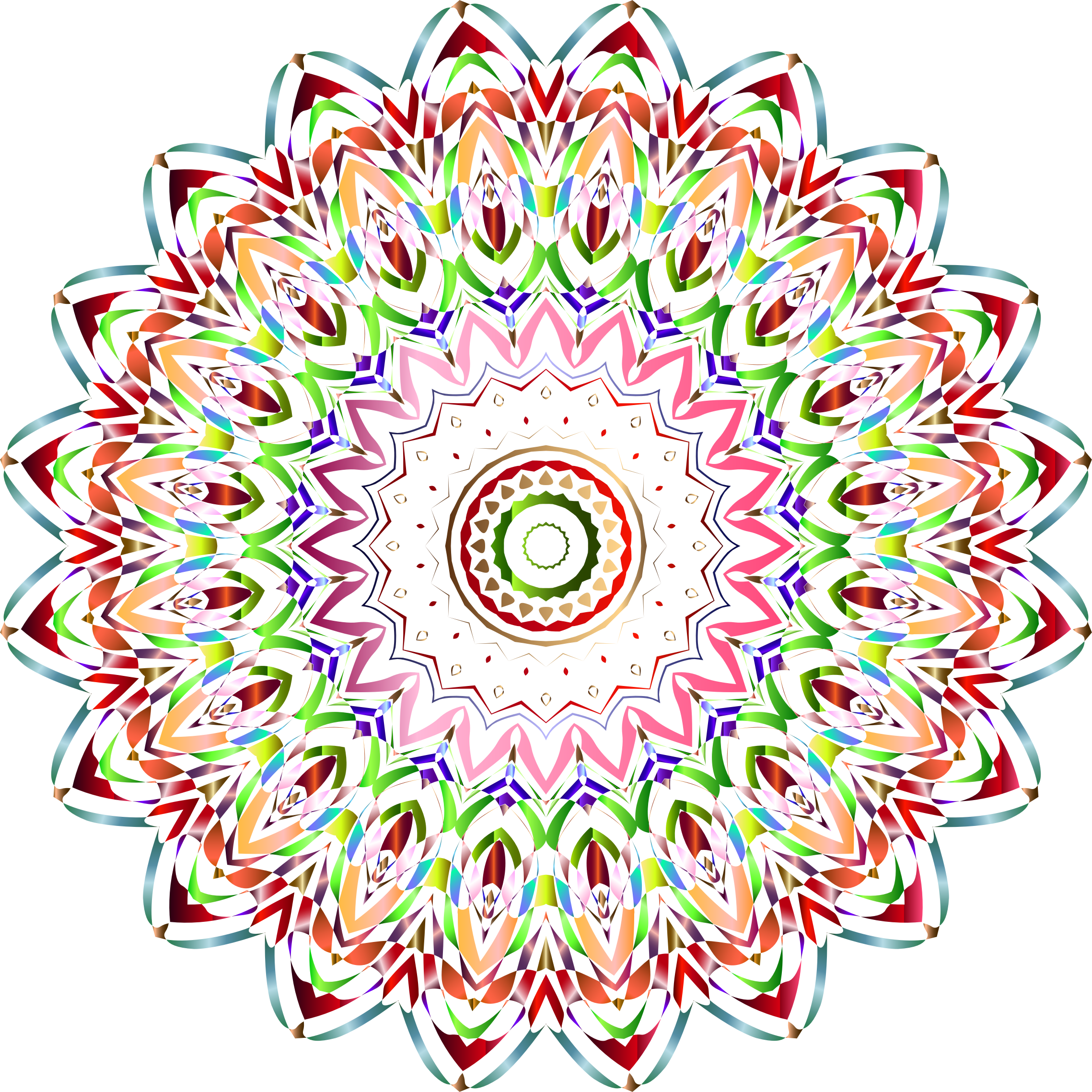 Chromatic Mandala No Background Icons PNG - Free PNG and Icons Downloads