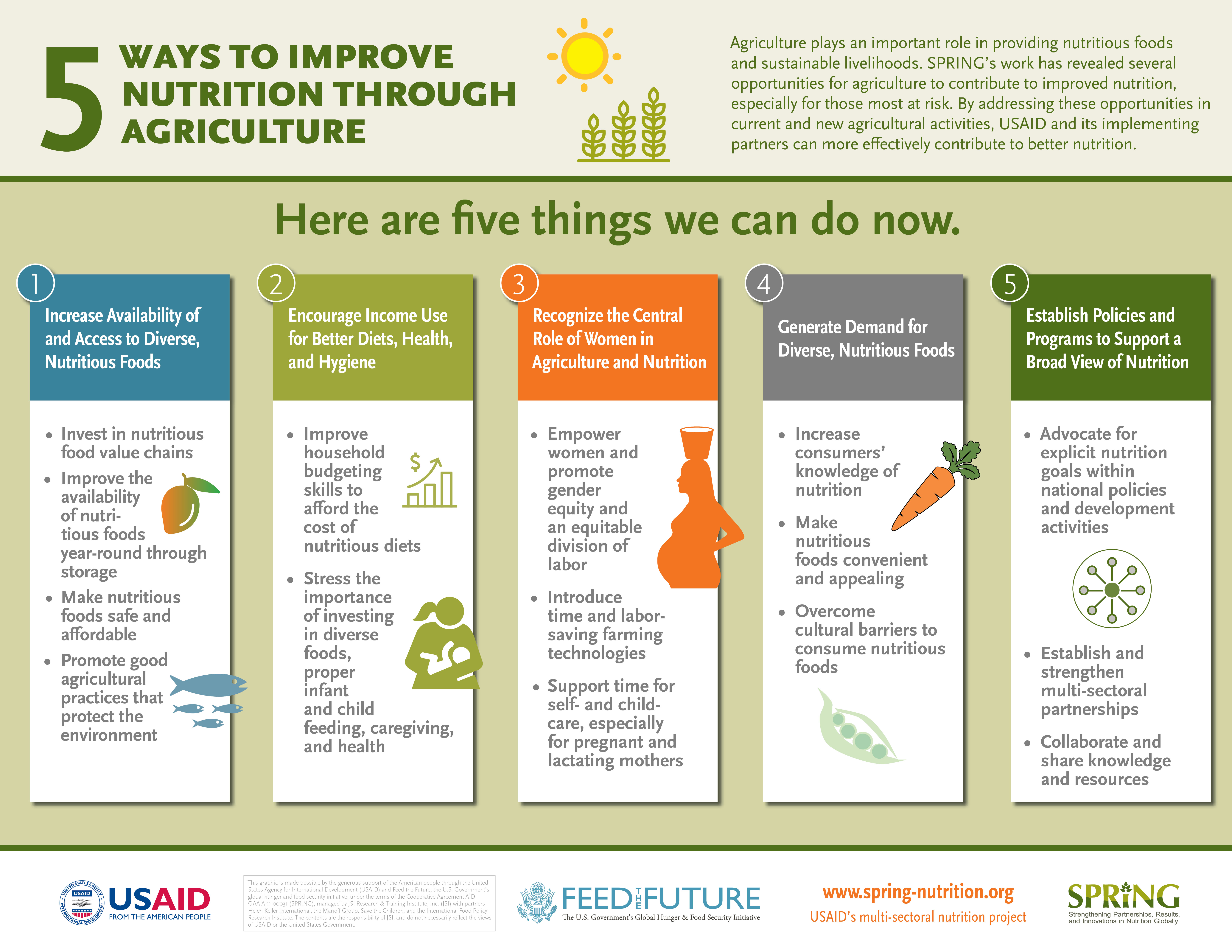 Five Ways to Improve Nutrition Through Agriculture | SPRING
