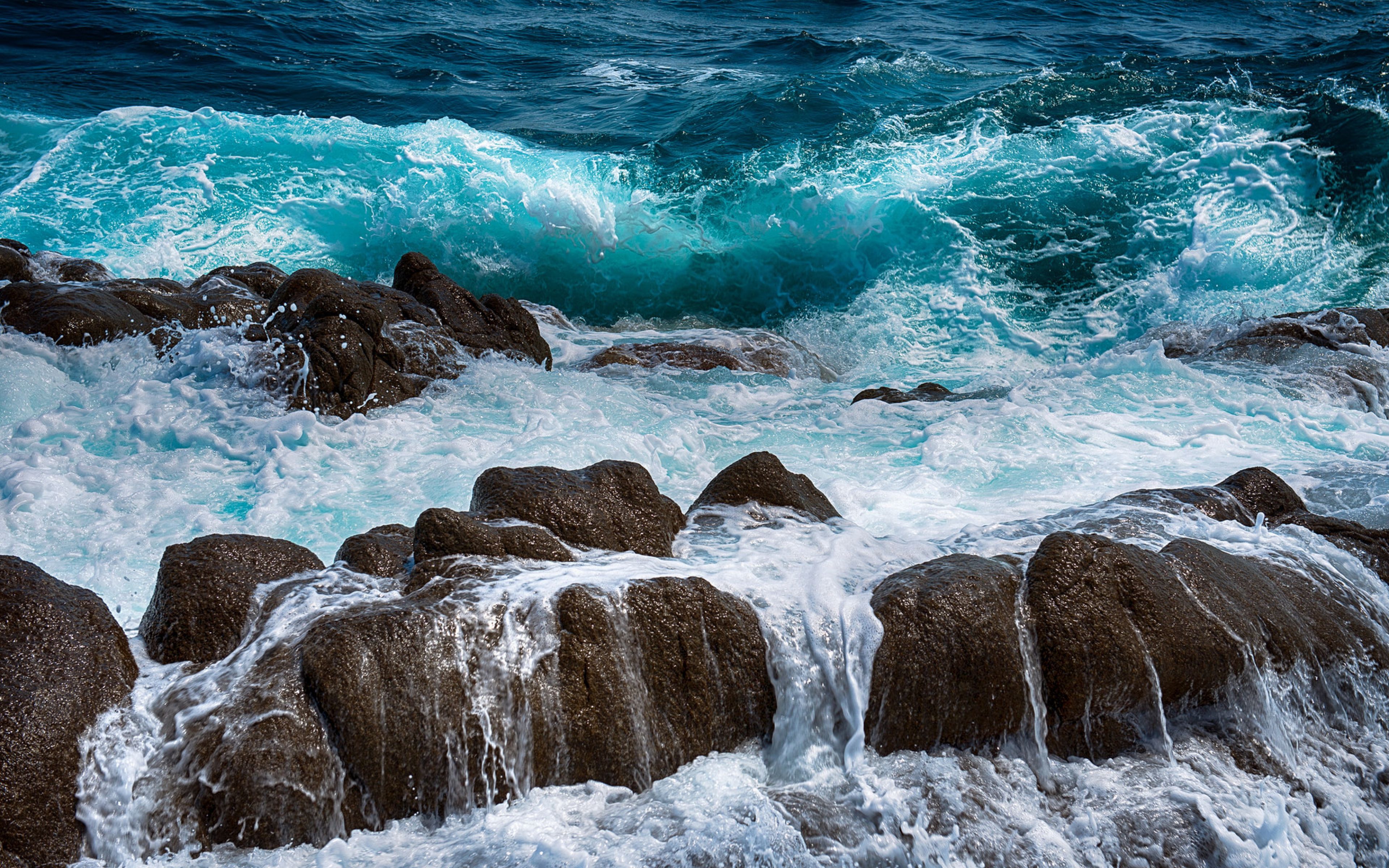 Ocean-Rocks-Sea-Foam-Surf-WallpapersByte-com-3840x2400.jpg (3840 ...