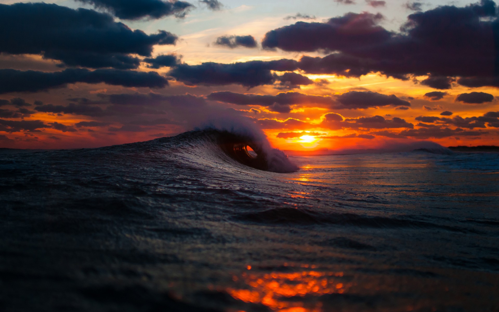 Ocean Sunset HD Wallpaper, Background Images