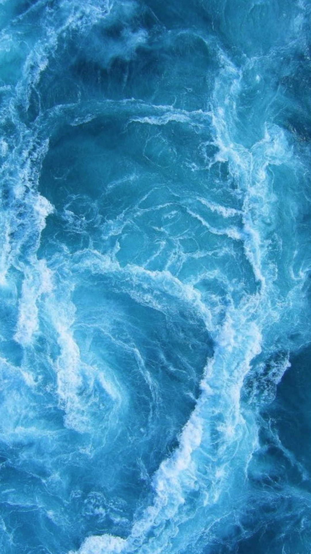 Swirling Blue Ocean Waves #iPhone #6 #wallpaper | iPhone 6 ...