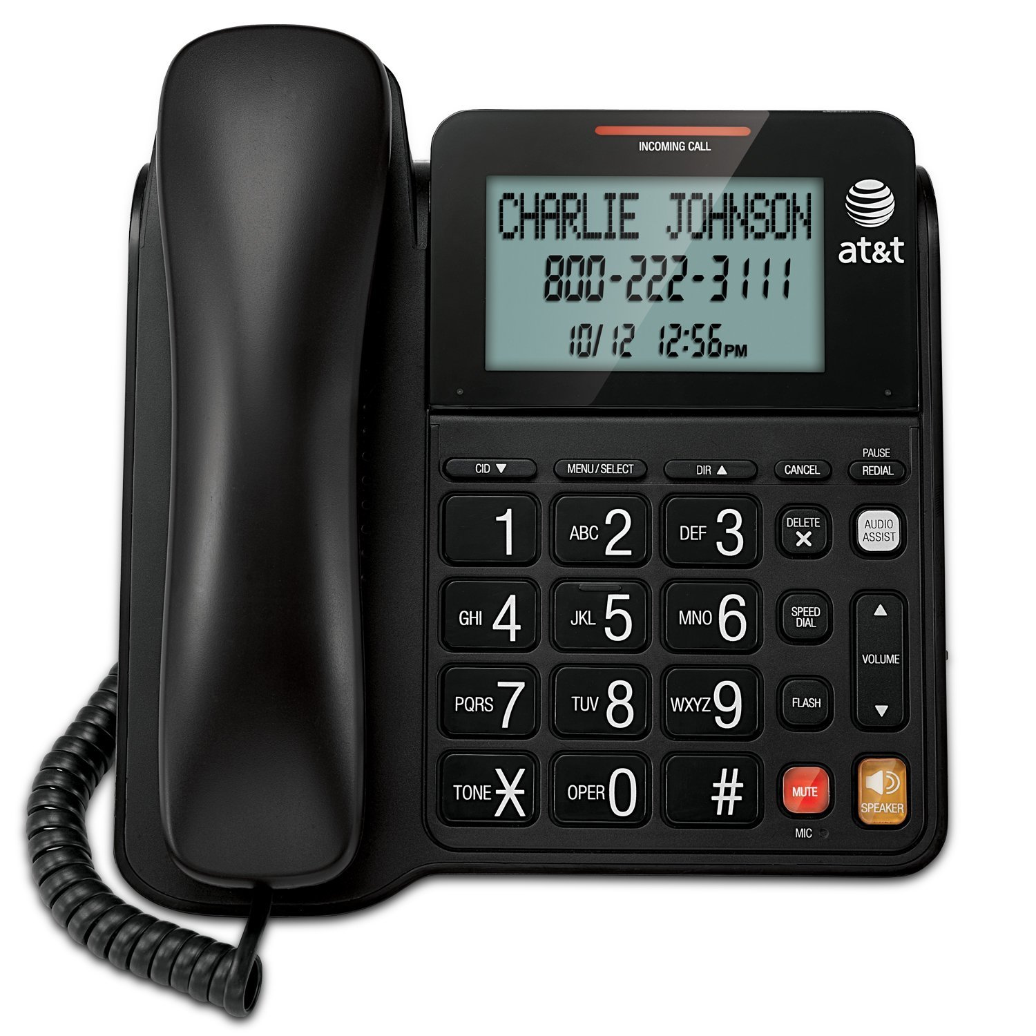 Amazon.com : AT&T CL2940 Corded Phone with Speakerphone, Extra-Large ...