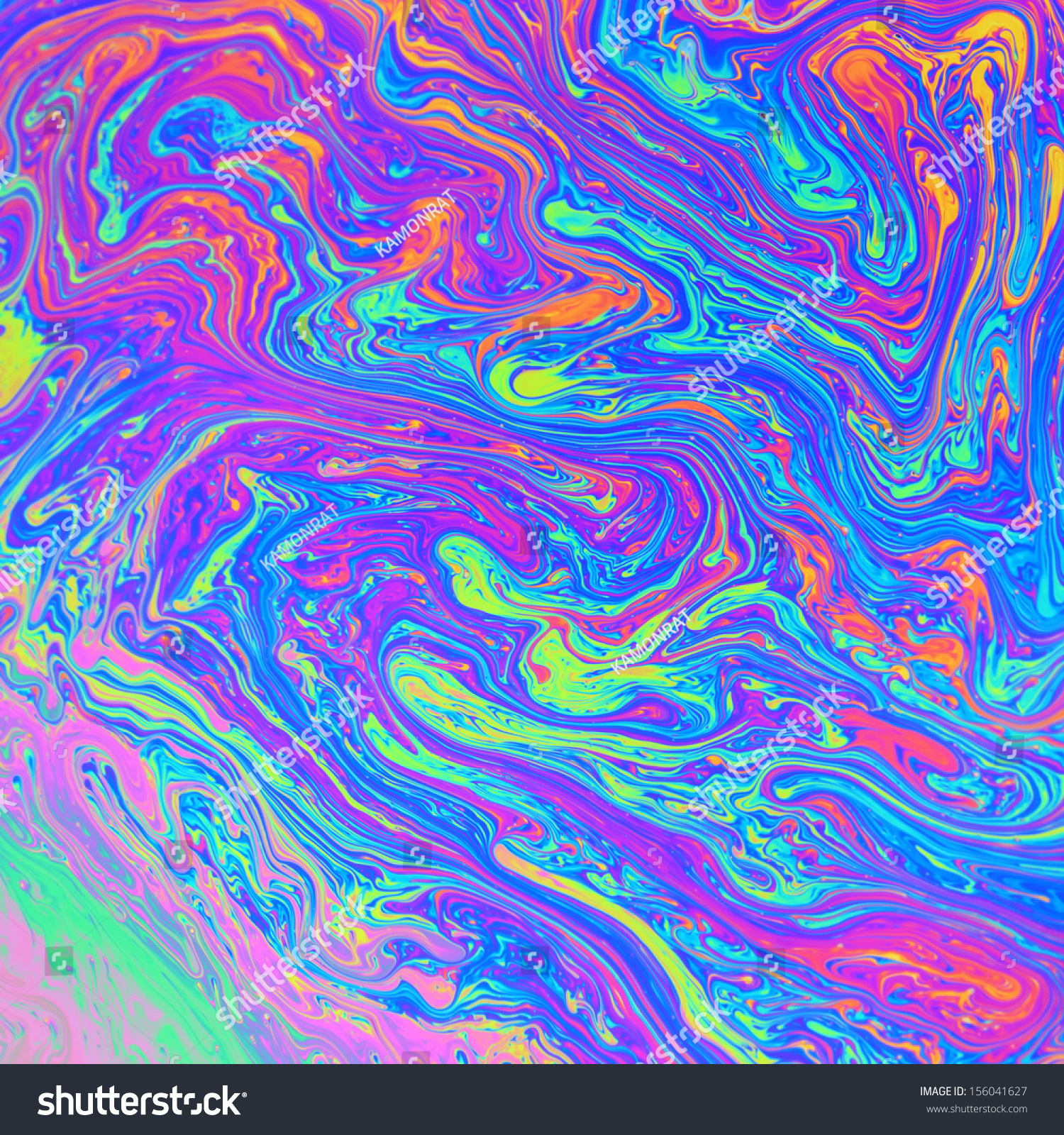 Rainbow Colors Created By Soap Bubble Stock Photo (Edit Now ...