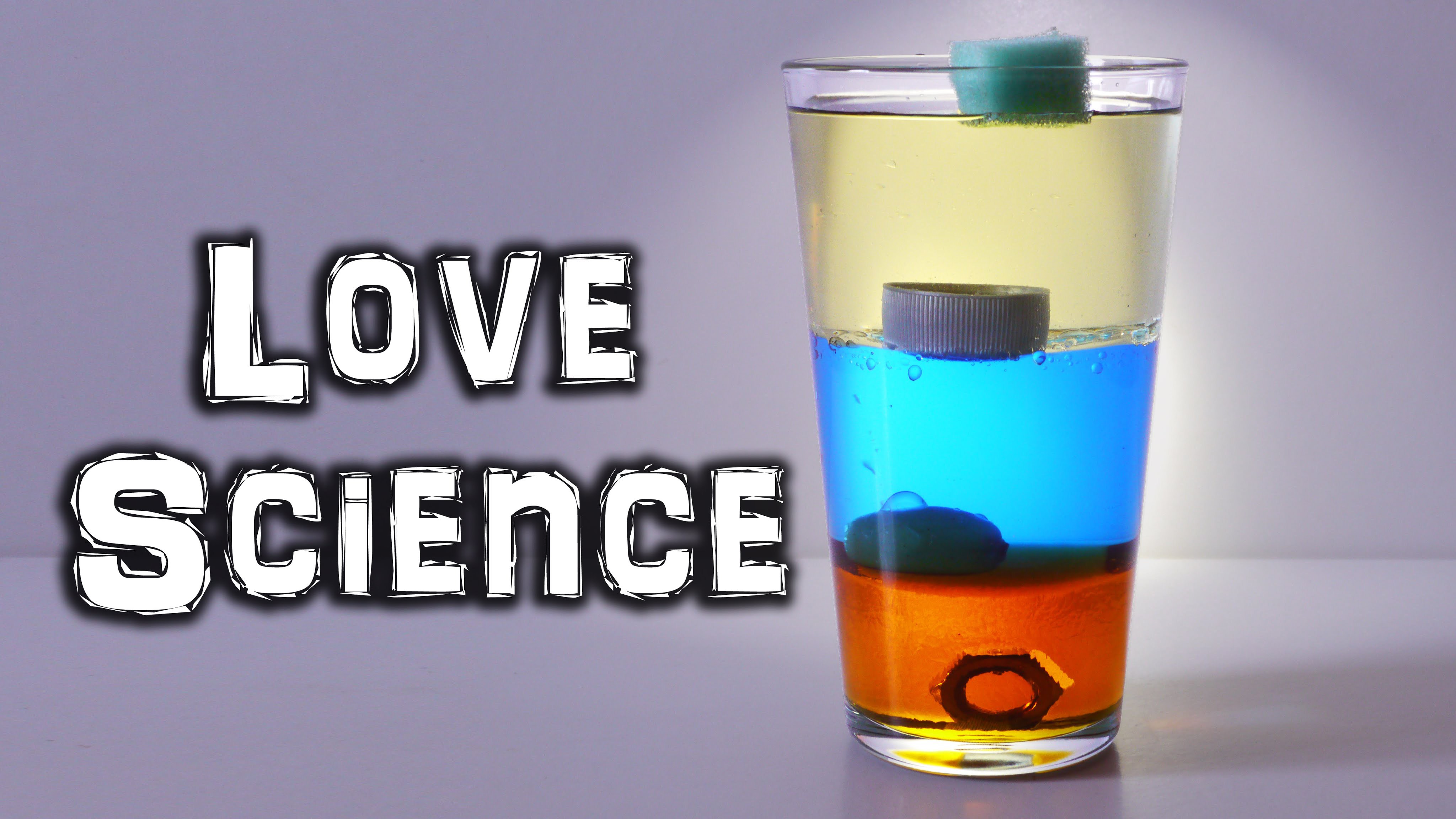 Density Science Experiment: Pour Water, Oil, Syrup Into A Glass And ...