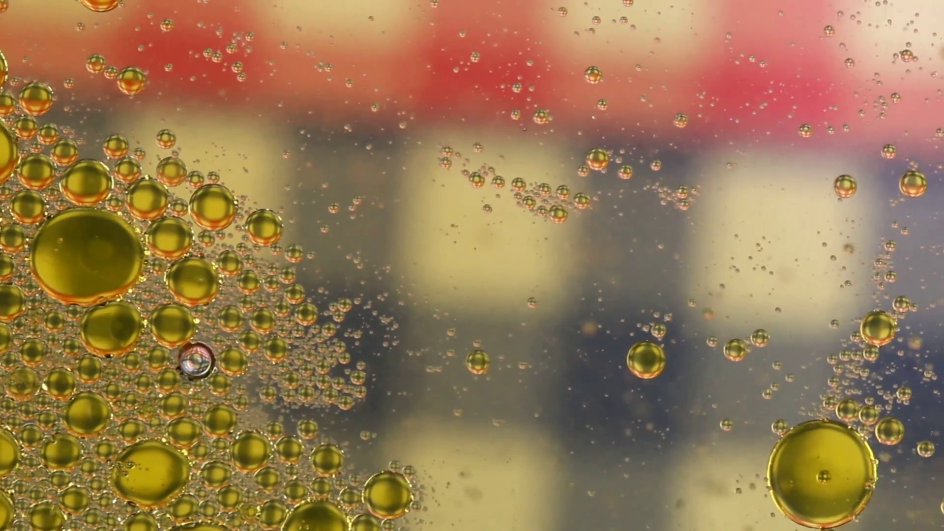 Moving Oil in water bubbles as a colorful abstract background Stock ...