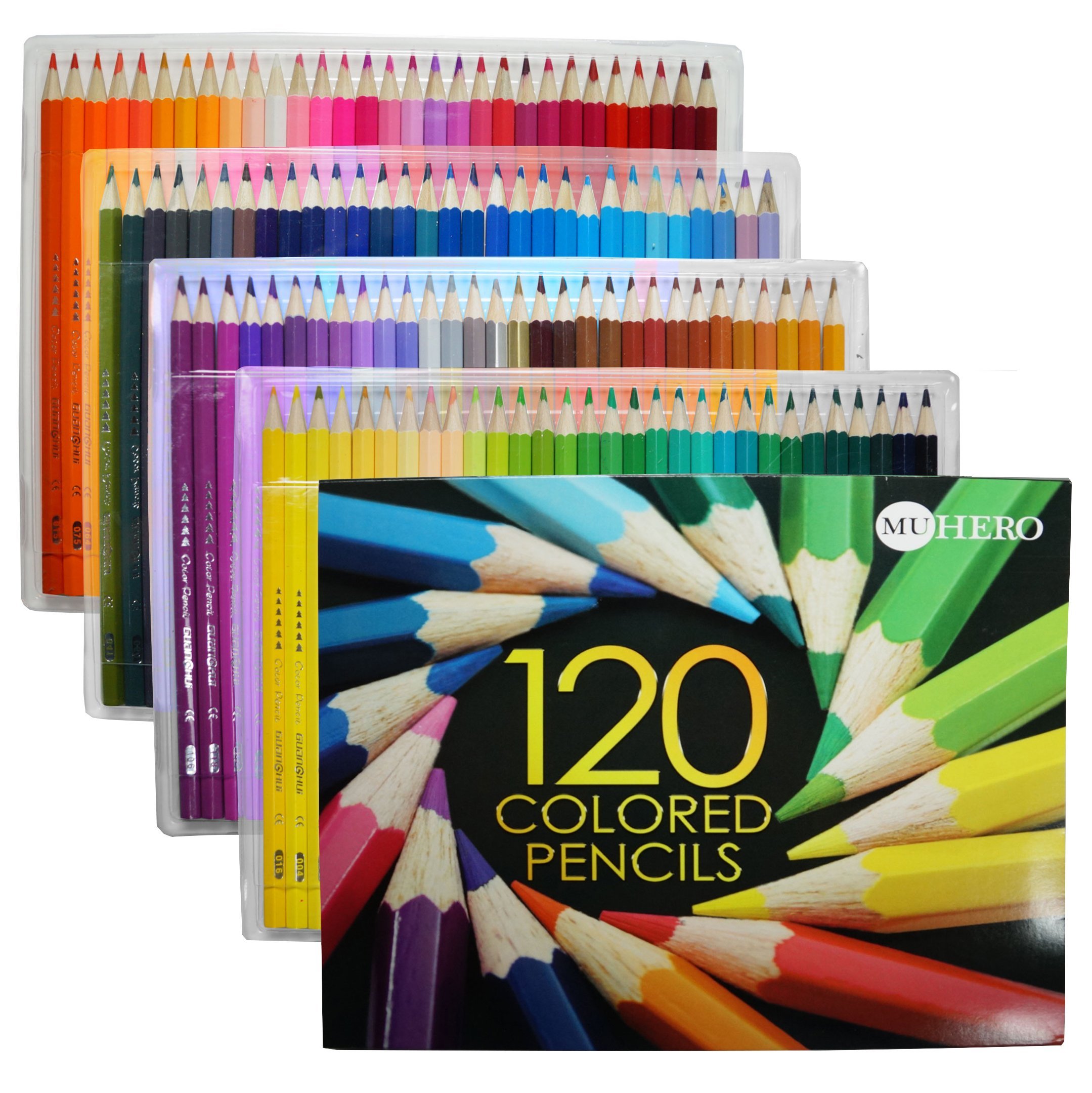Hero 120 Colored Pencils - Oil Pencils For Art Students ...