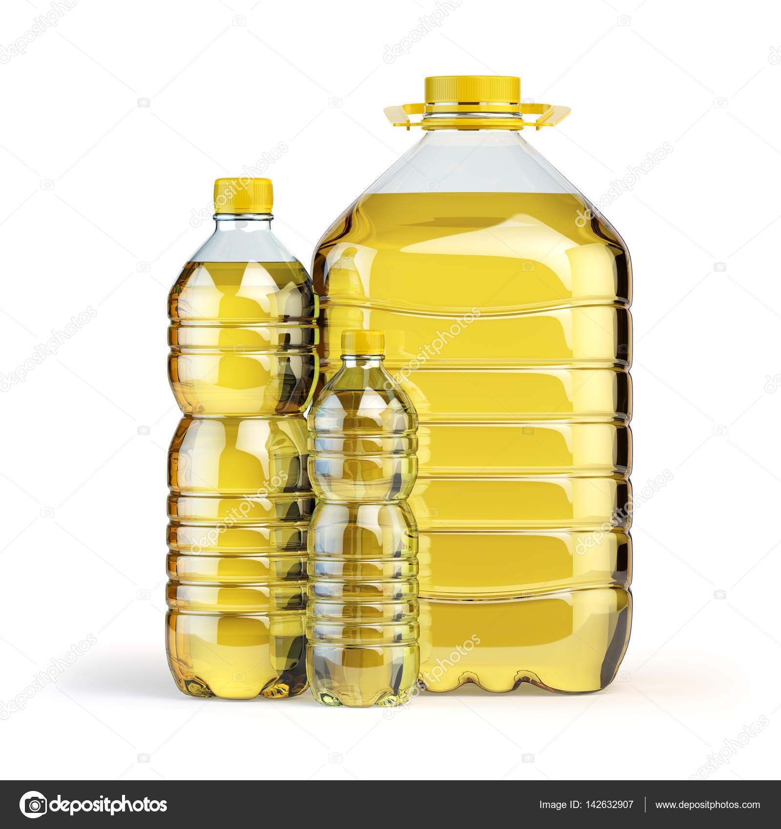 Oil plastic bottles photo