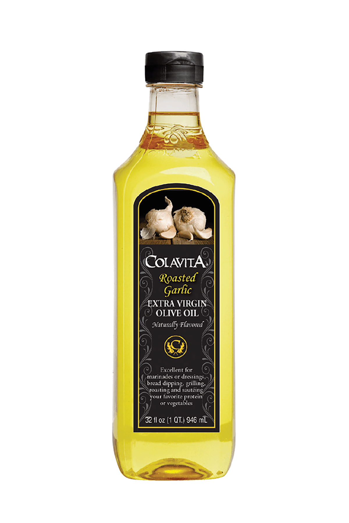 Colavita Roasted Garlic Extra Virgin Olive Oil 32 floz. Plastic Bottle