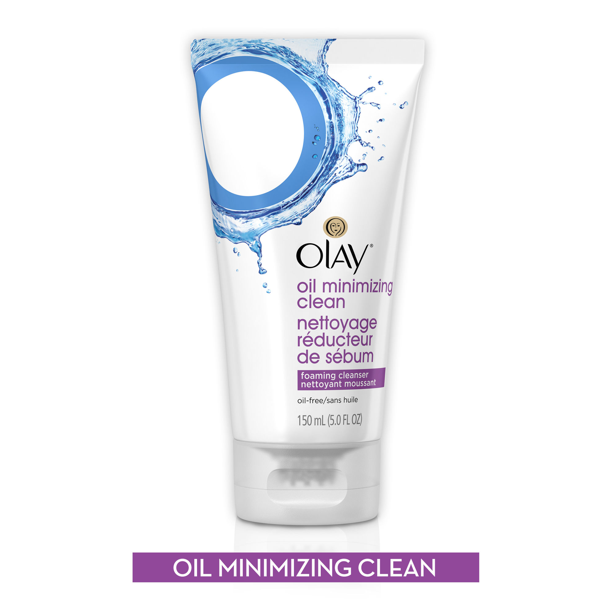 Olay Oil Minimizing Clean Foaming Face Cleanser, 5.0 fl oz (150 mL ...