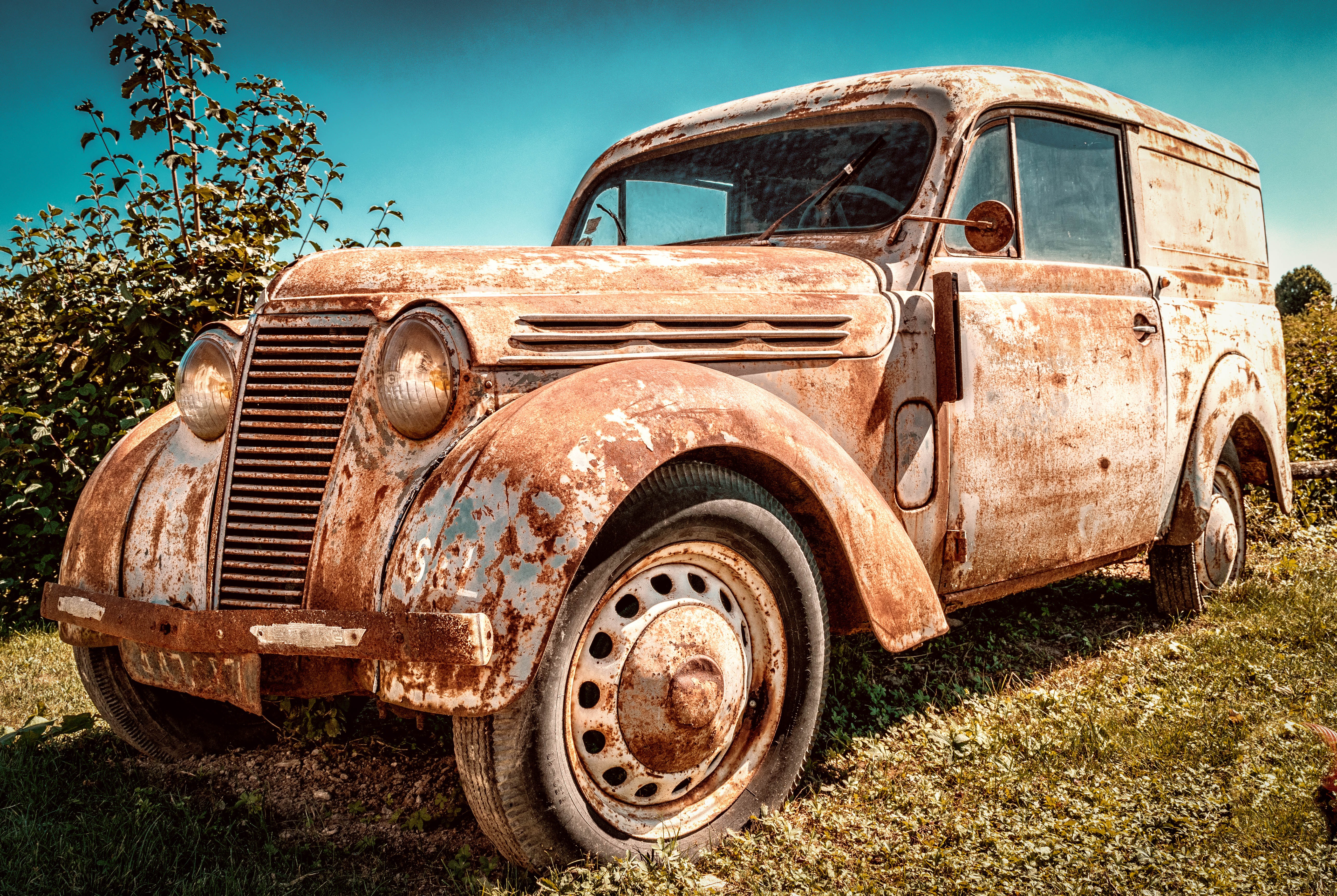 Free Images : retro, old, france, broken, auto, classic car ...