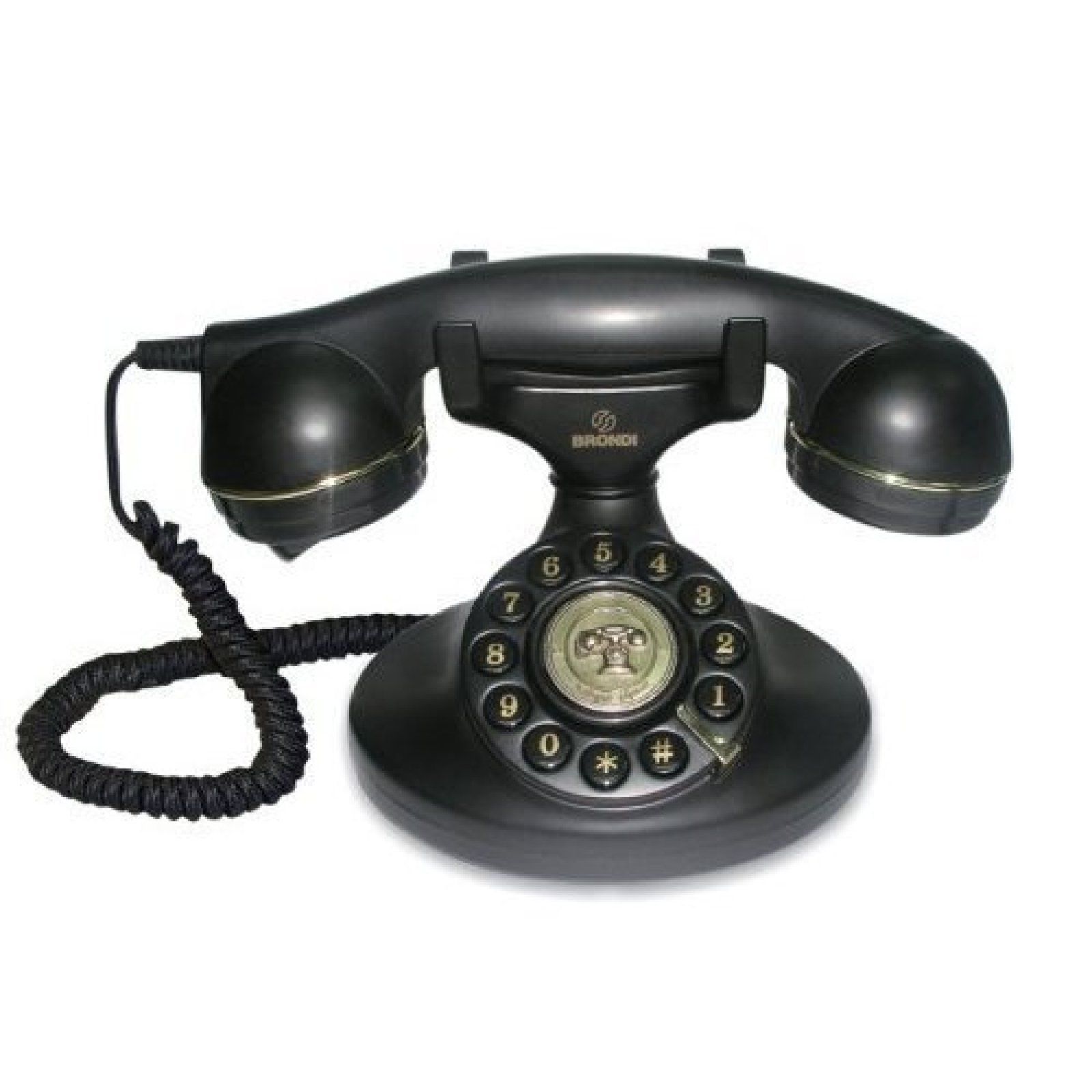 Brondi Vintage Telephone 10 Black Classic Old Telephones Style ...