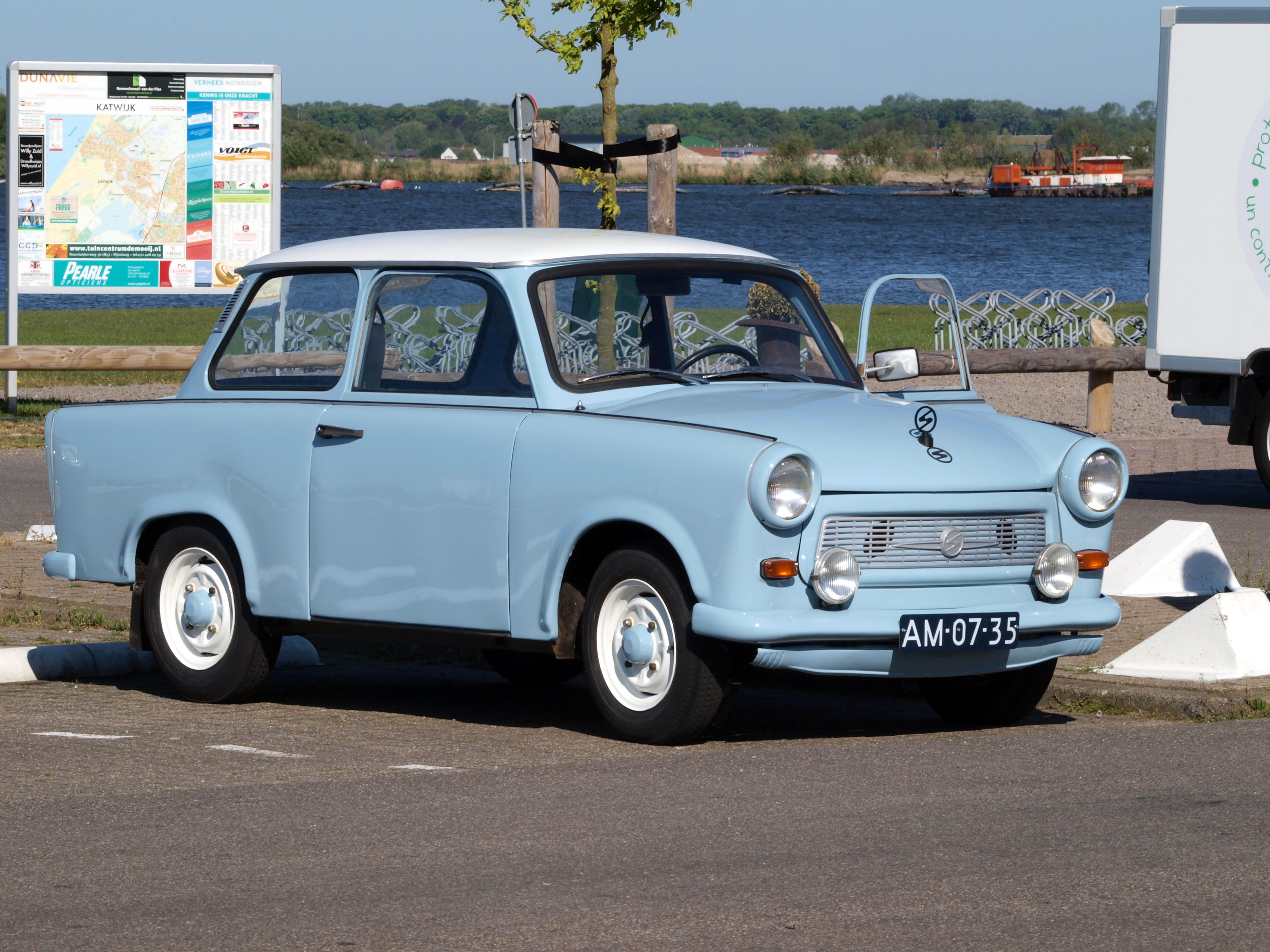 The Trabant is a car that was produced by former East German auto ...