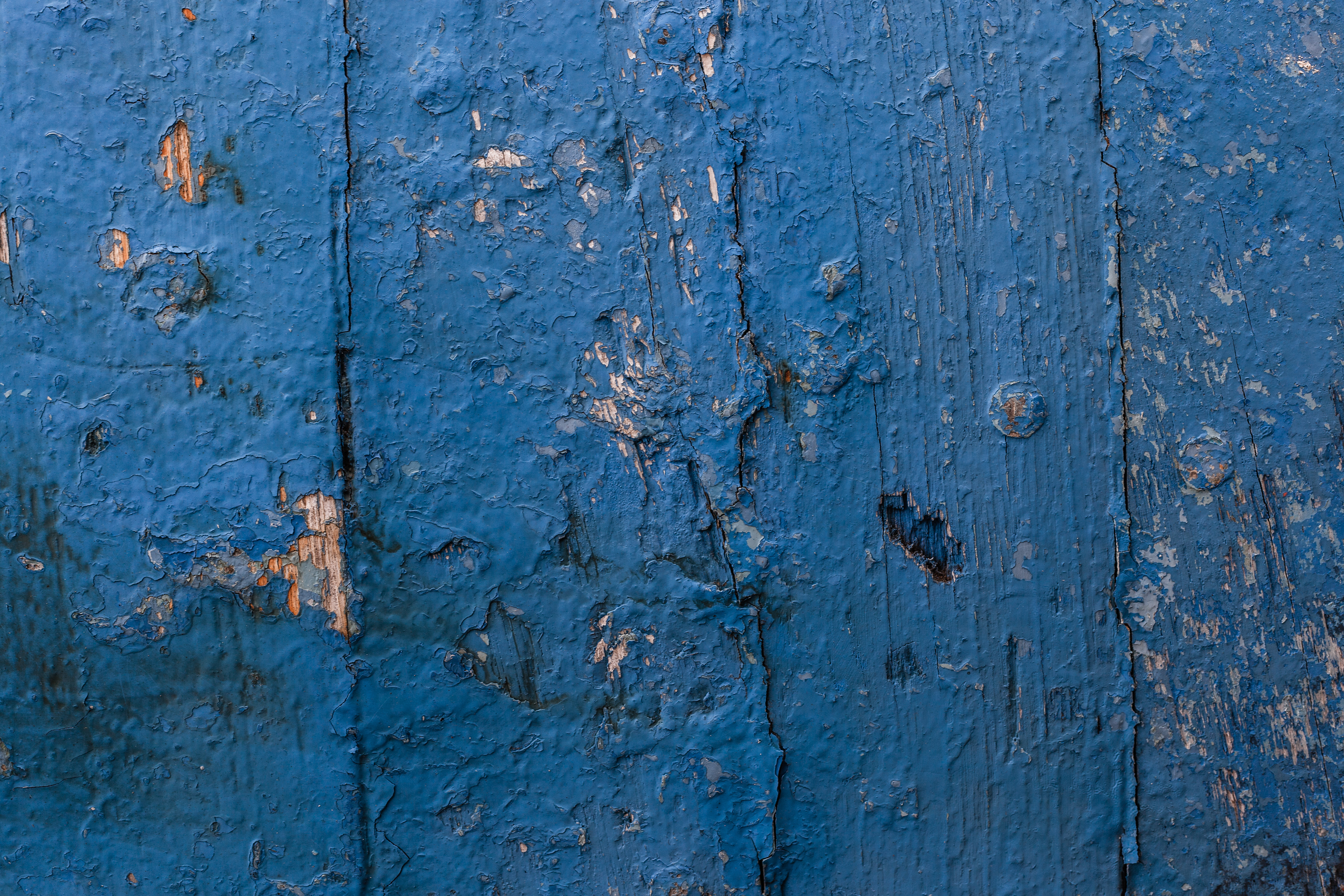 Old blue wood texture photo