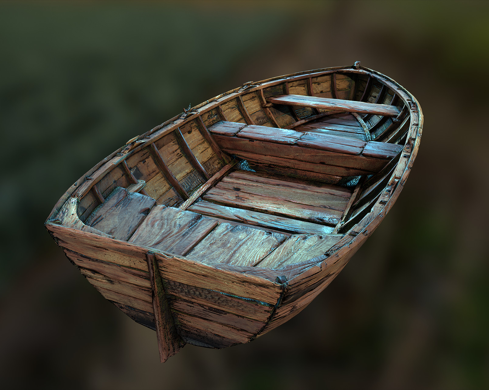 Wooden Boat 3d Model Free Download