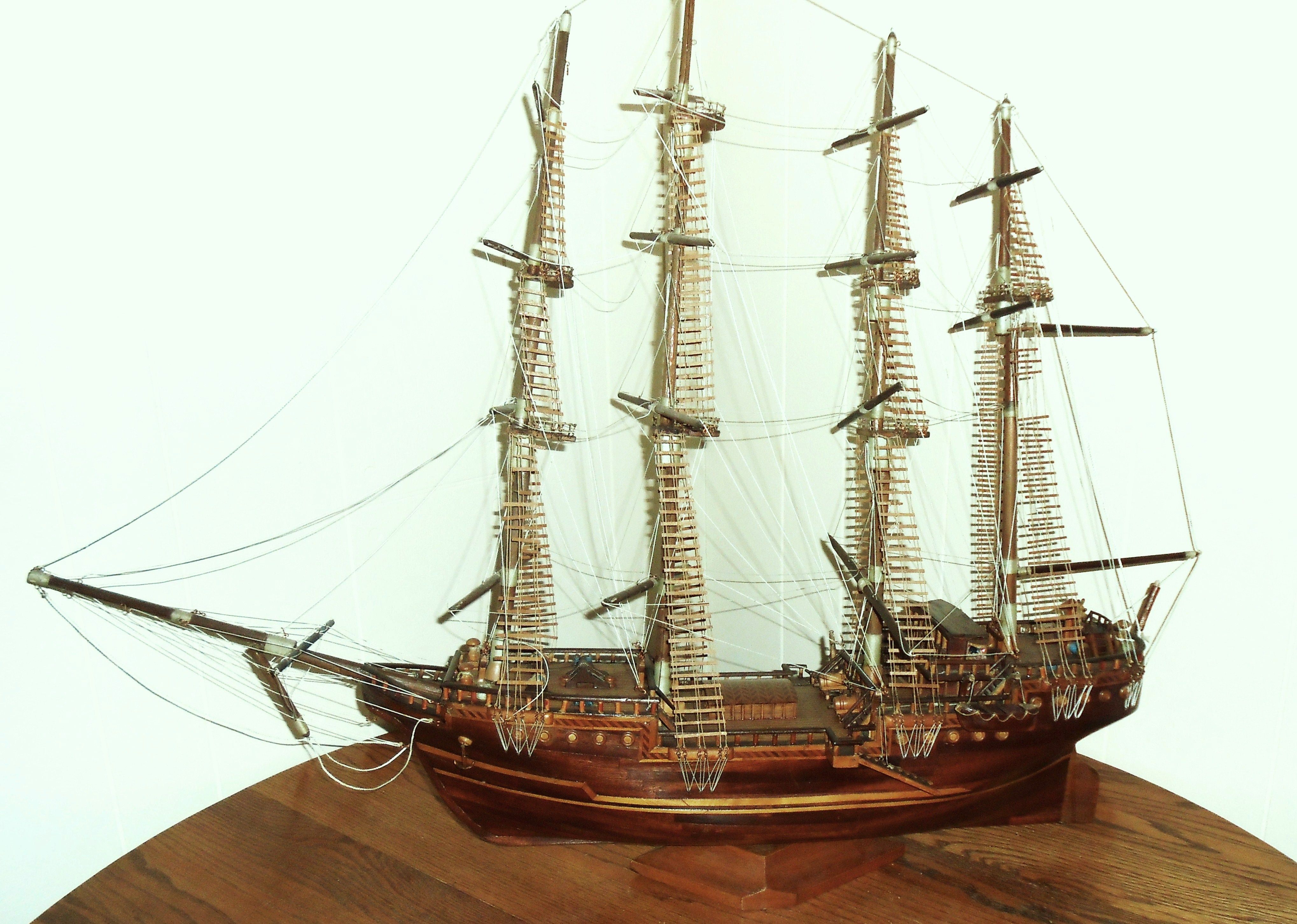 Old Ship (model) antique appraisal | InstAppraisal | Voiliers ...