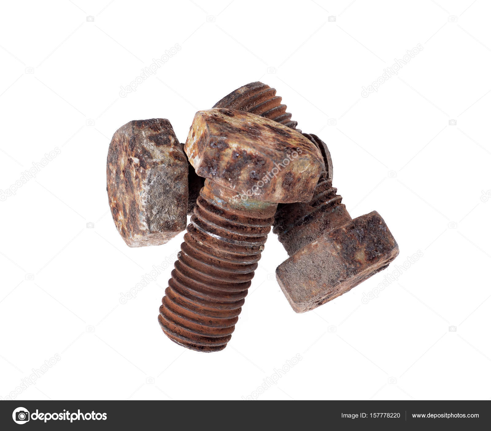 A pile of old bolts and nuts — Stock Photo © iluziaa #157778220