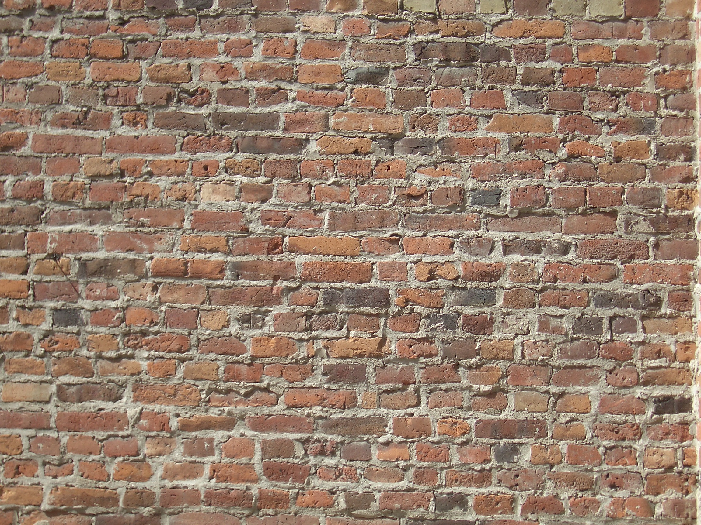 Old brick wall [image 2304x1728 pixels]