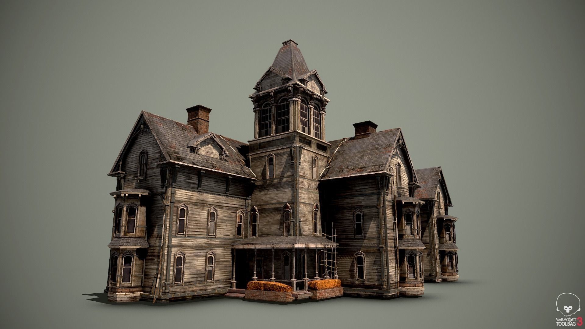 Old Abandoned House 3 3D asset | CGTrader