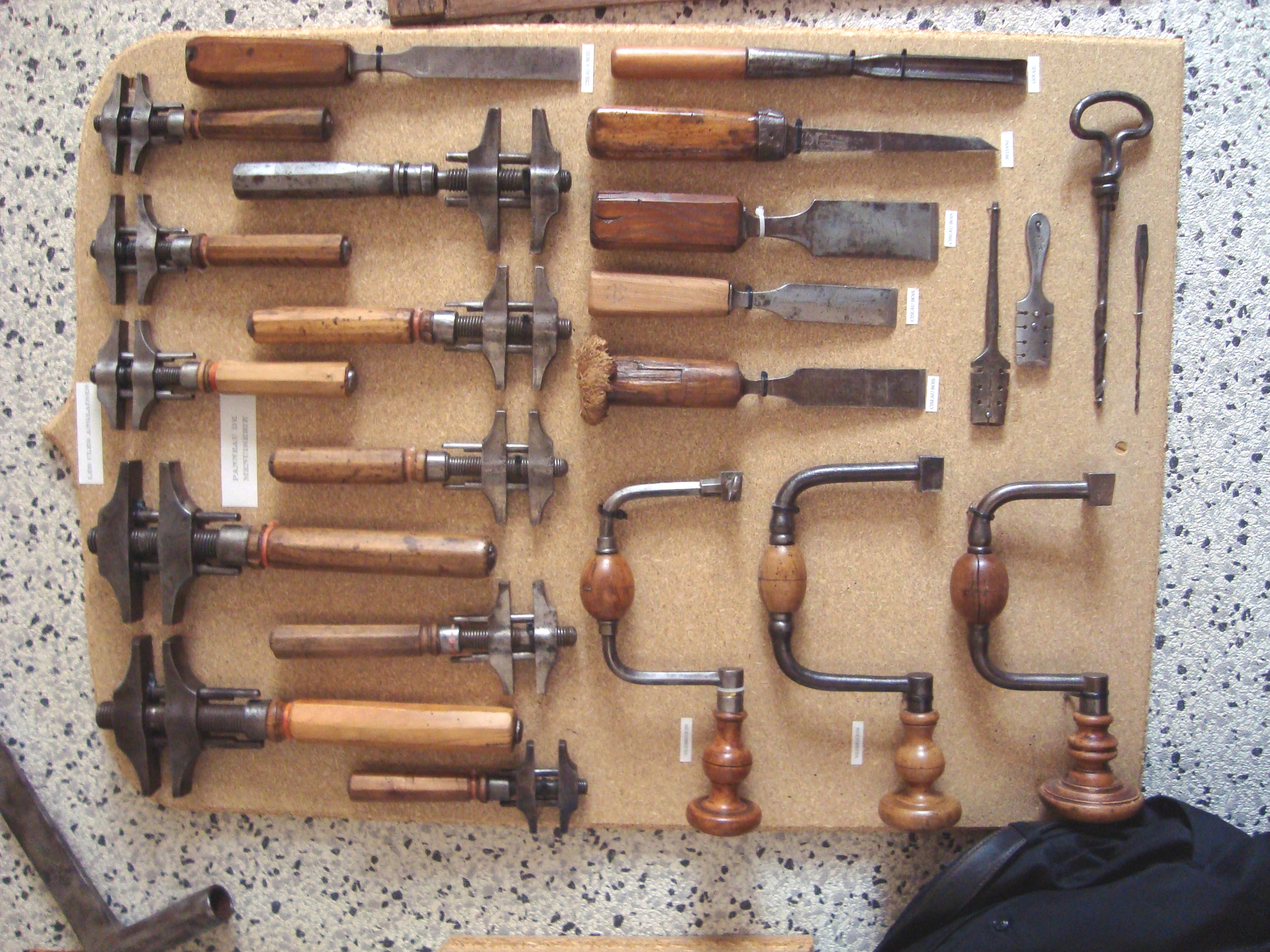 Old carpentry tools photo