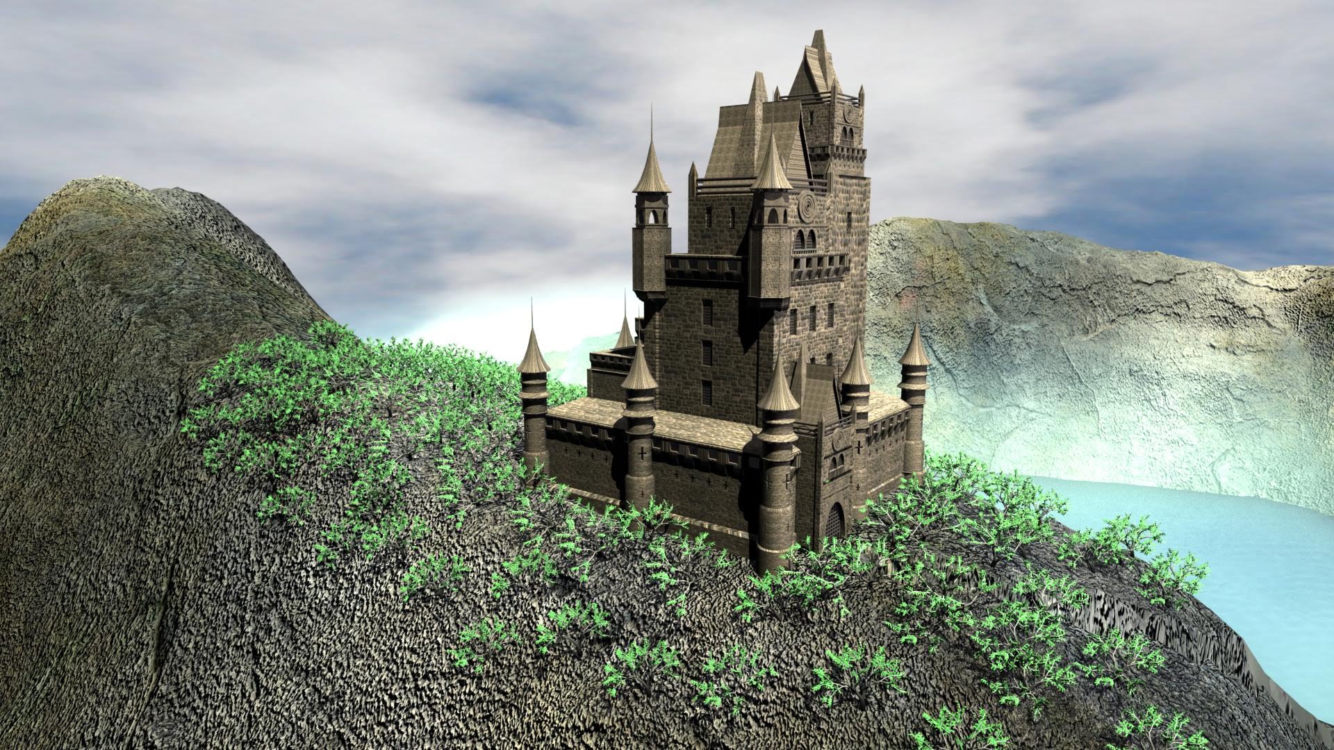 Old castle in an amazing place - Maya animation - YouTube