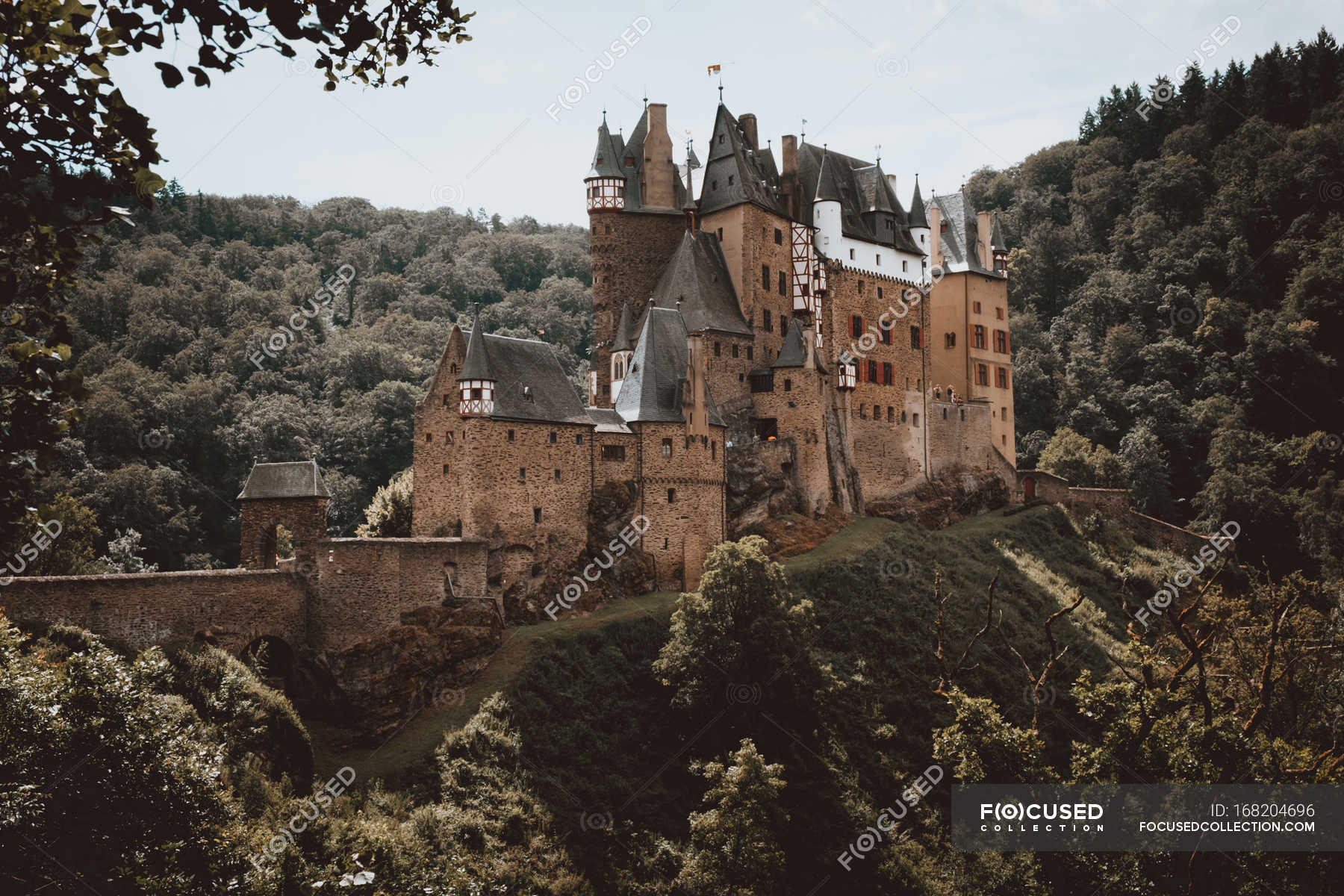 Old castle on green hill — Stock Photo | #168204696