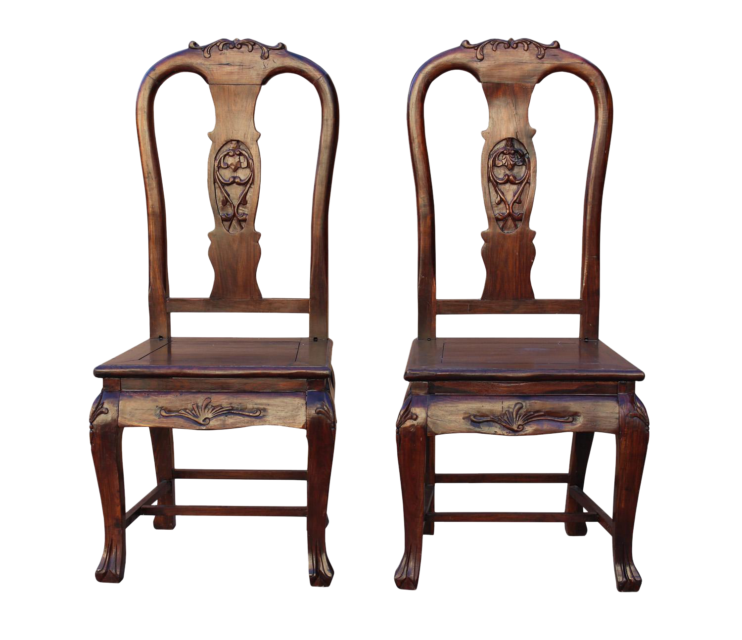 Pair Handmade Chinese Old Shanghai Design Solid Red Wood SuanZhiMu ...