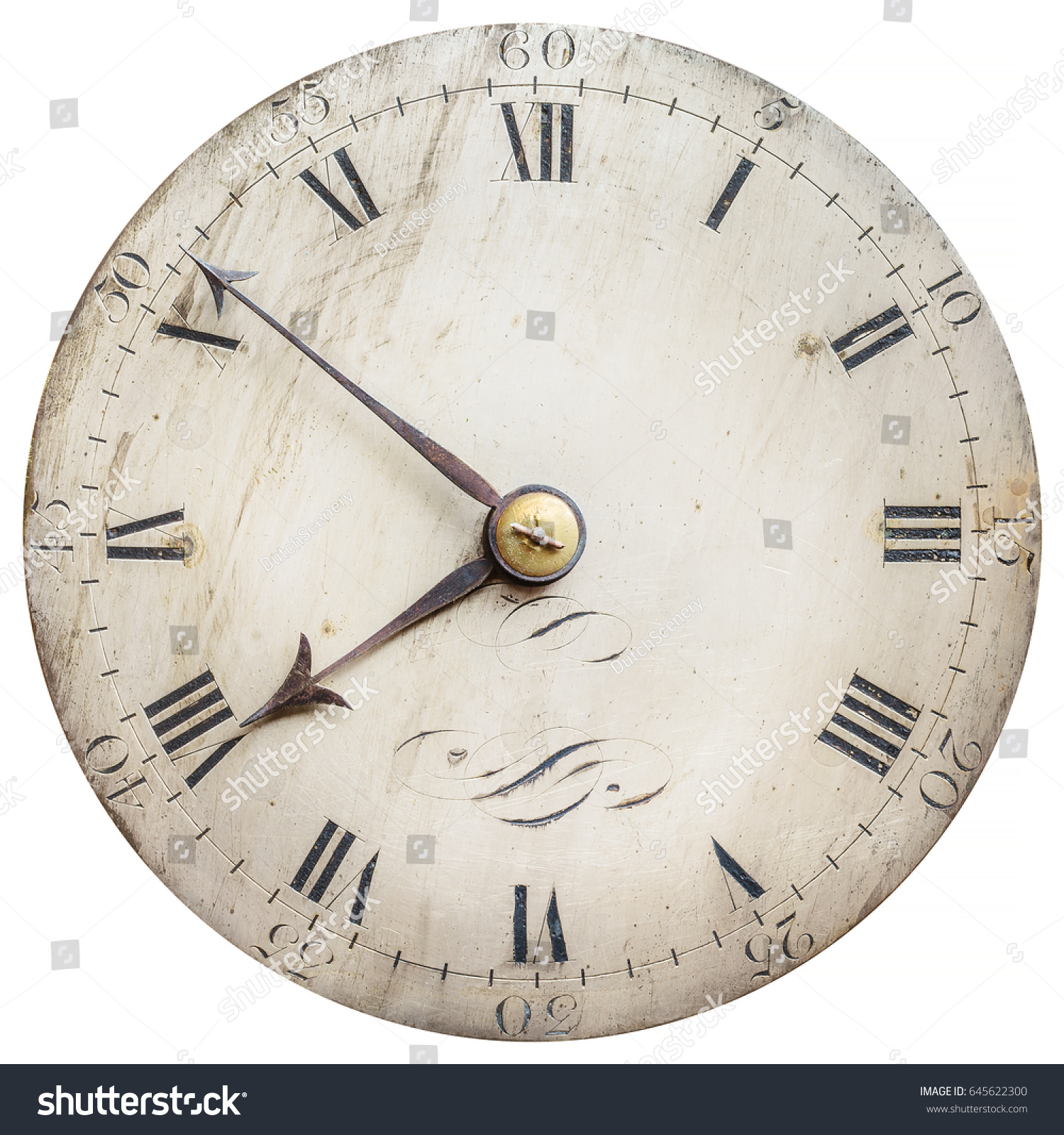 Sepia Toned Image Old Clock Face Stock Photo (Royalty Free ...