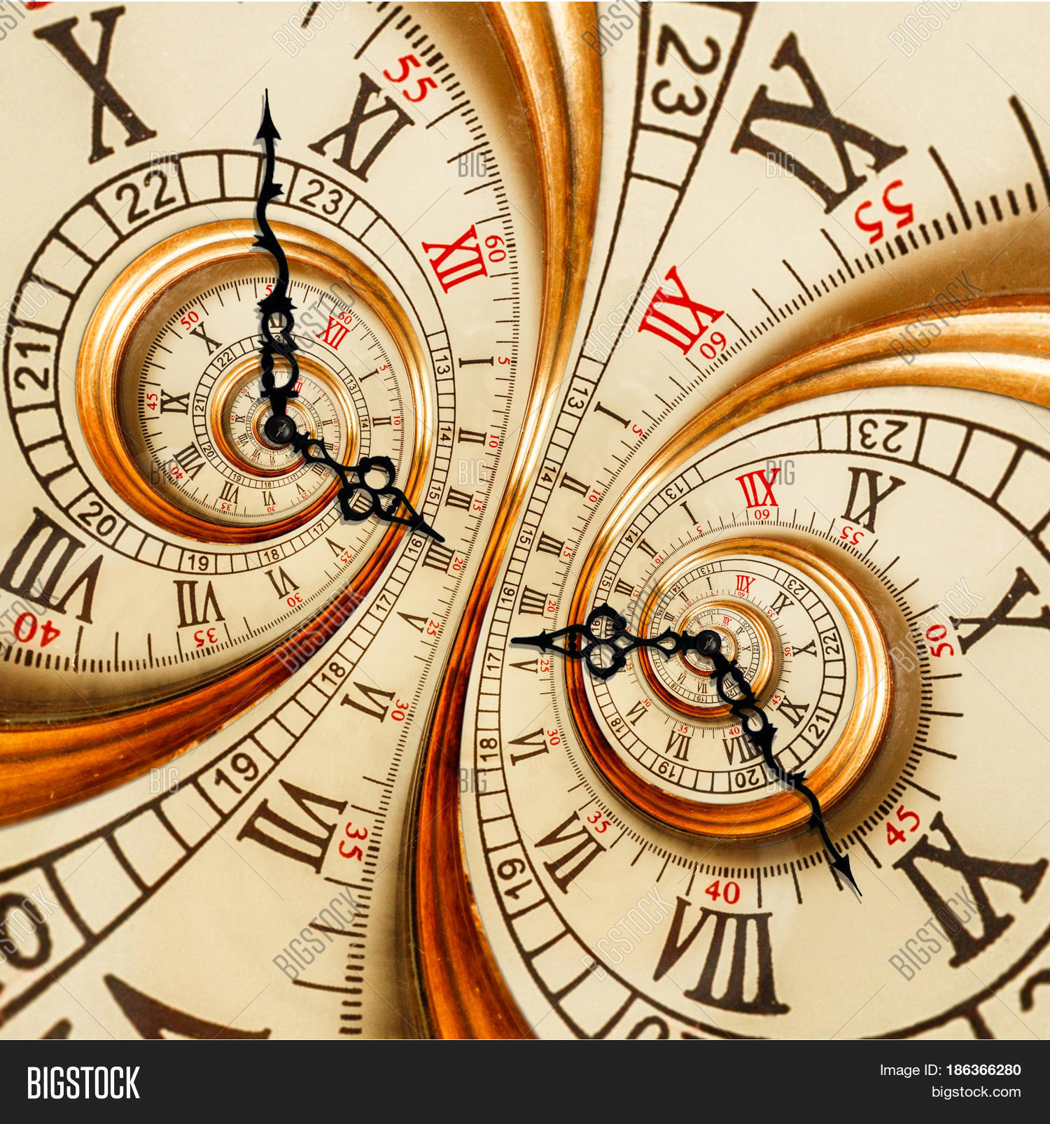 Antique Old Clock Abstract Fractal Image & Photo | Bigstock