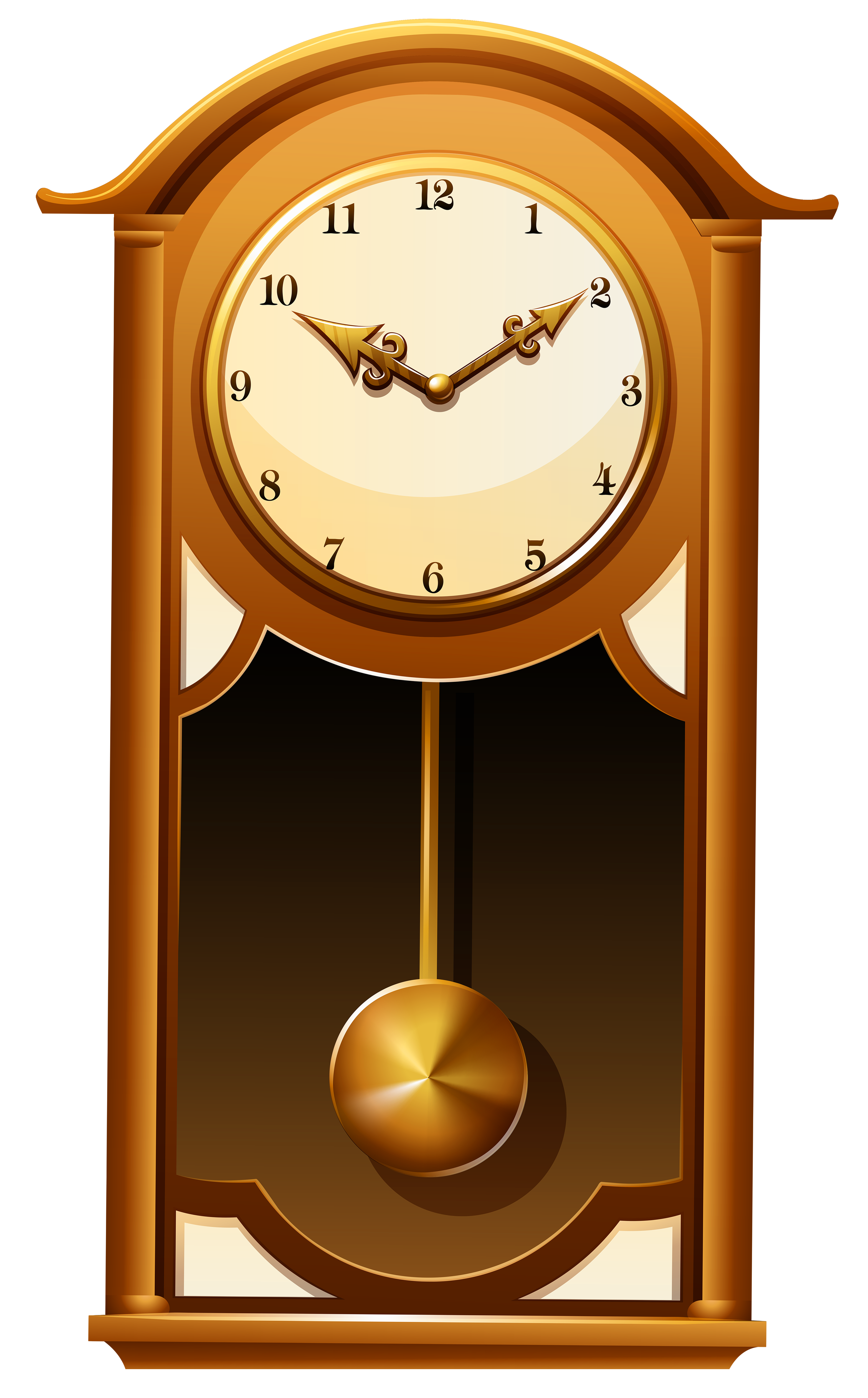 Antique Wall Clock PNG Clip Art - Best WEB Clipart