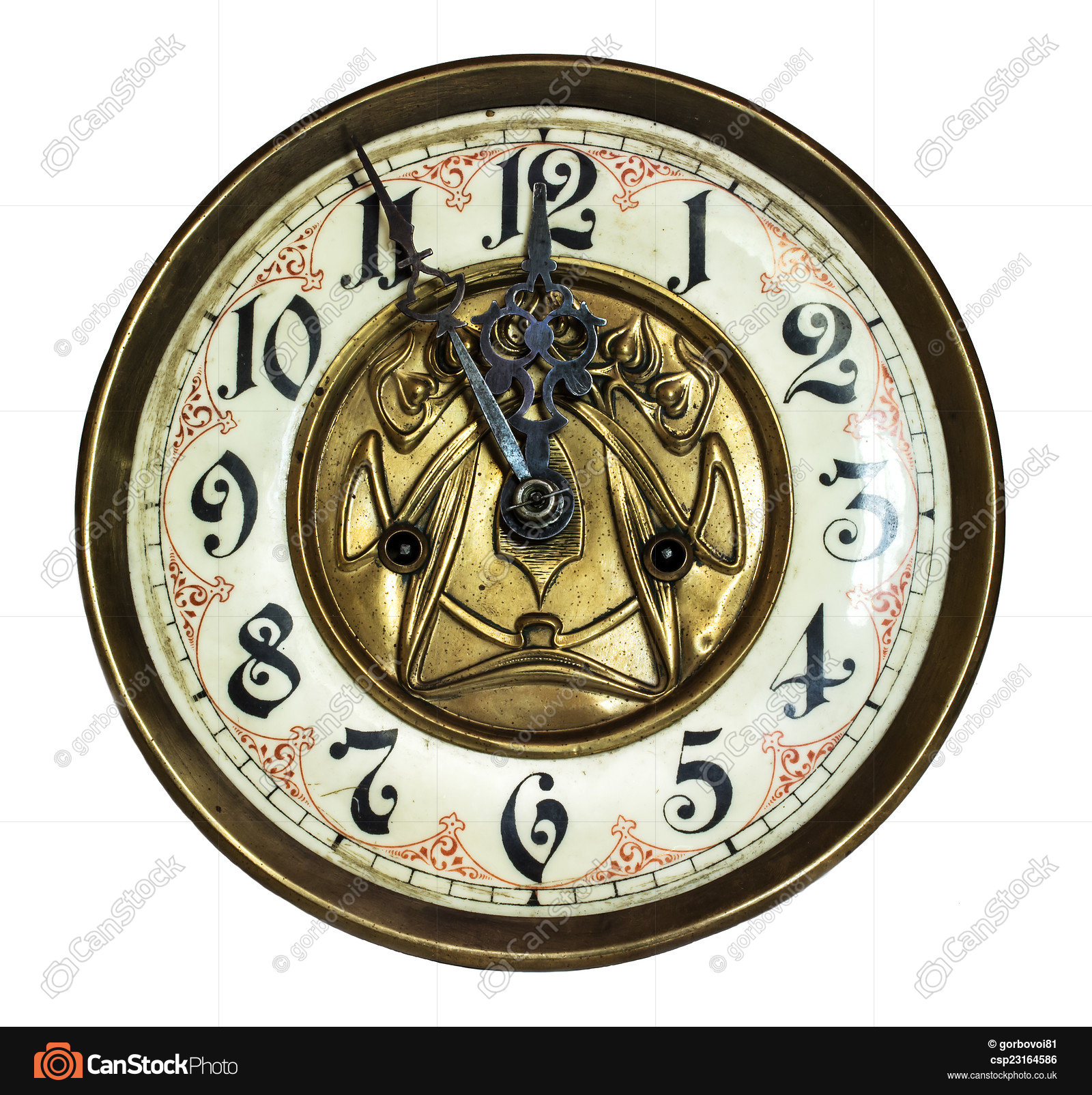 The old clock isolated on white background pictures - Search ...