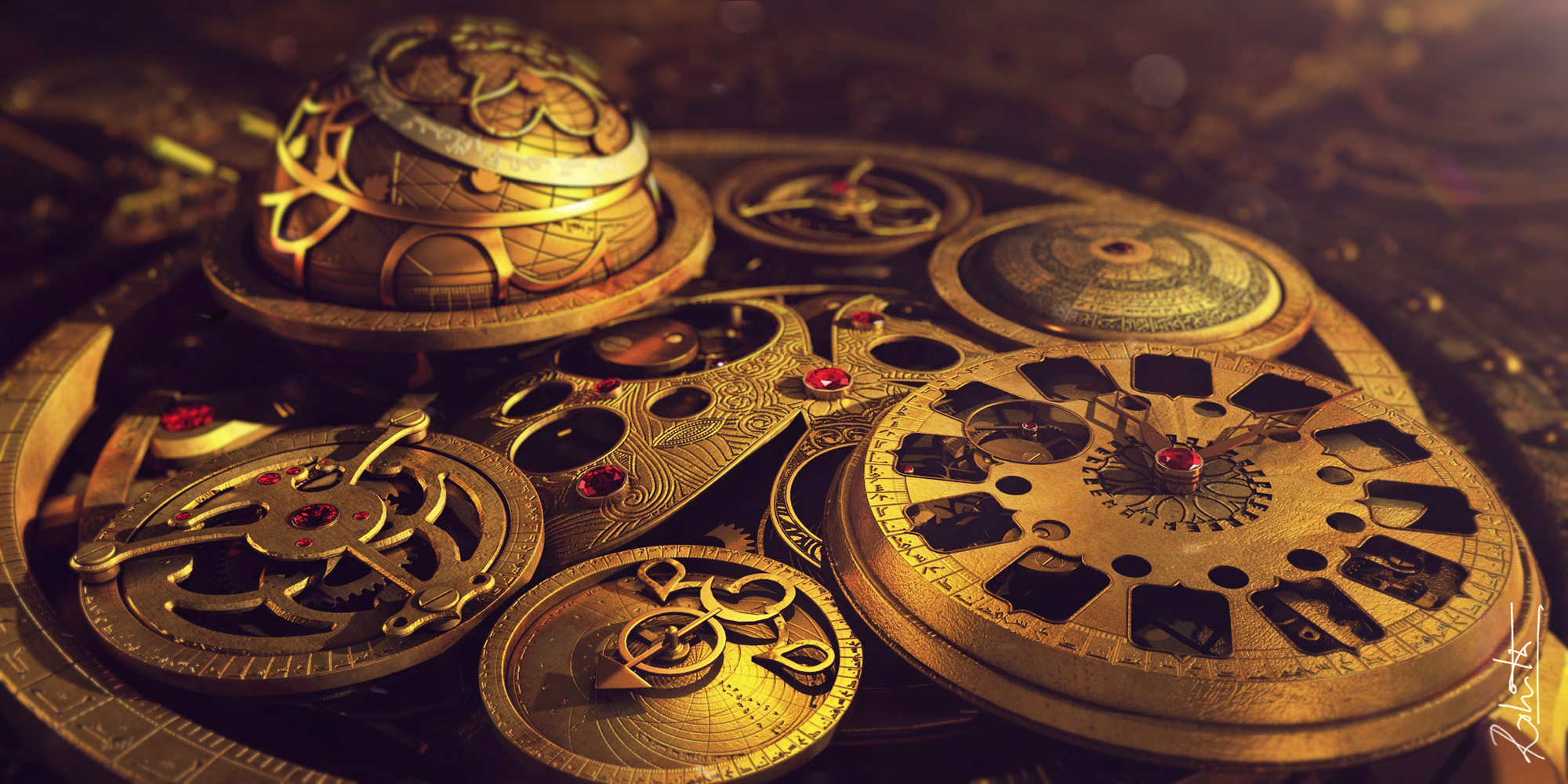 Old Clock by raorohith / Scenes - 3dtotal.com
