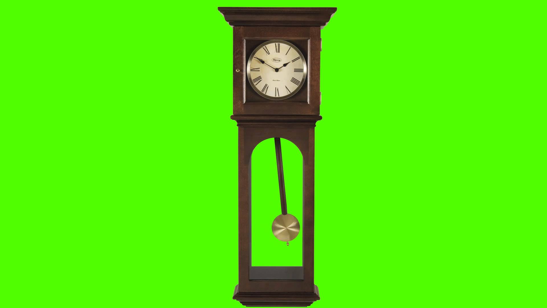 Old Clock and Pendulum Ticking - Green Screen Animation - YouTube